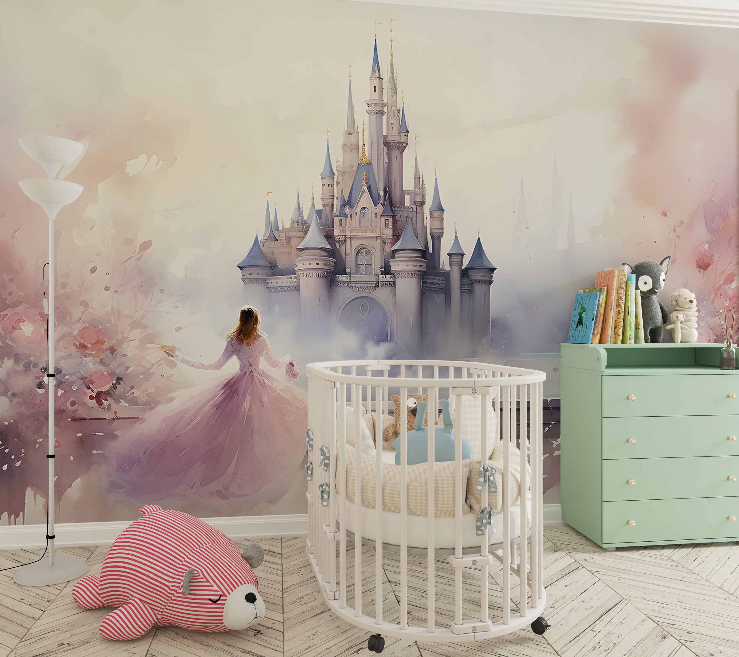 Princess Castle Peel and Stick Wall Mural