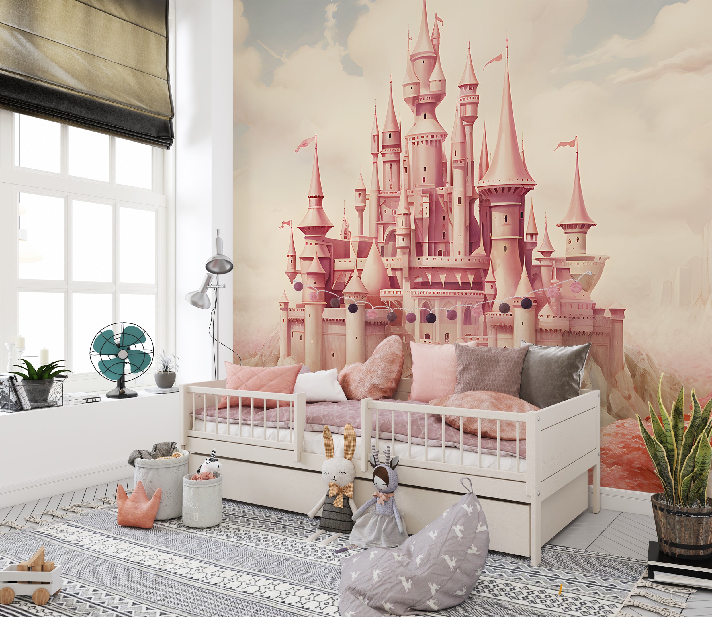 Enchanting Princess Castle Mural