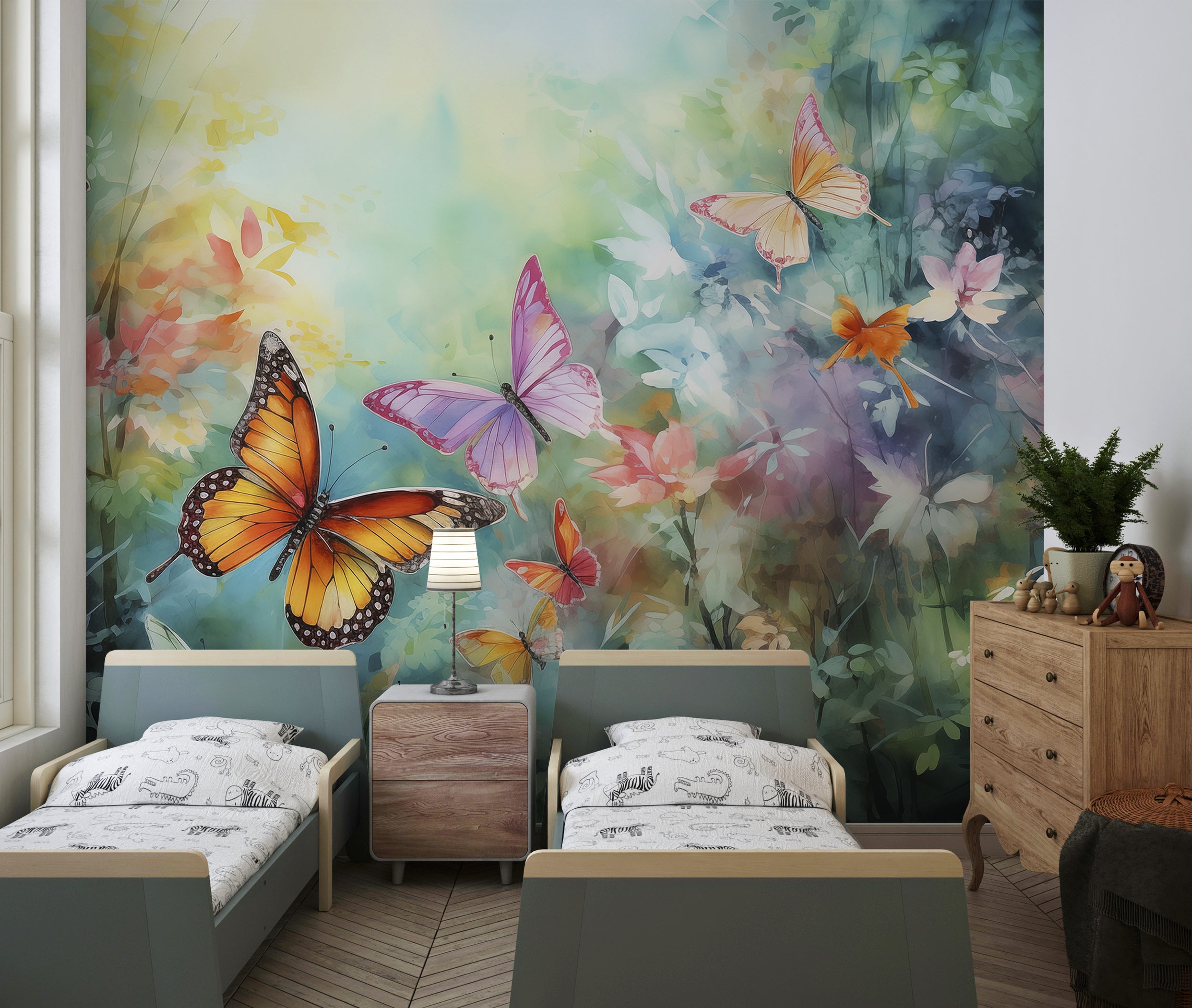 Botanical Fantasy Wall Art for Kids Room