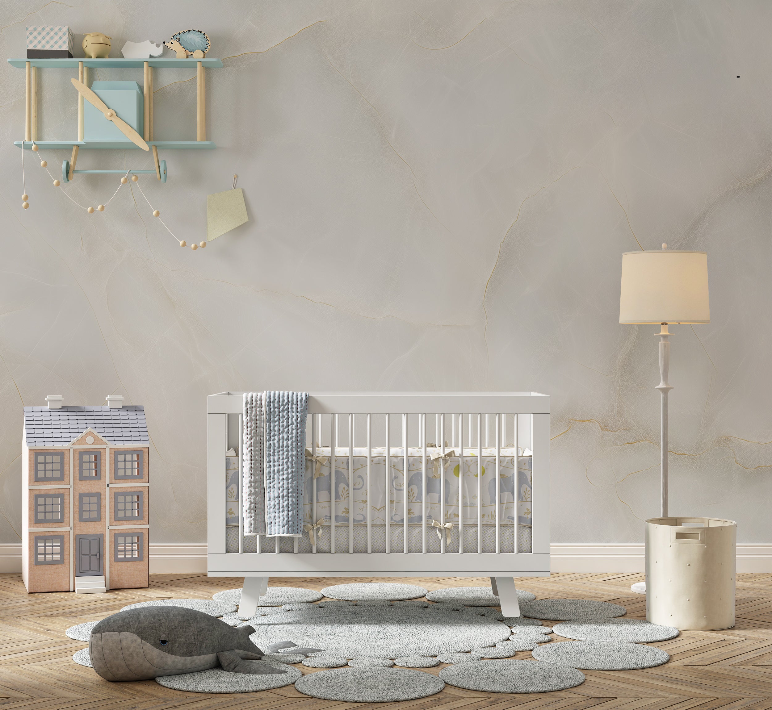 Pale marble accent wall wallpaper

Elegant cream marble removable mural