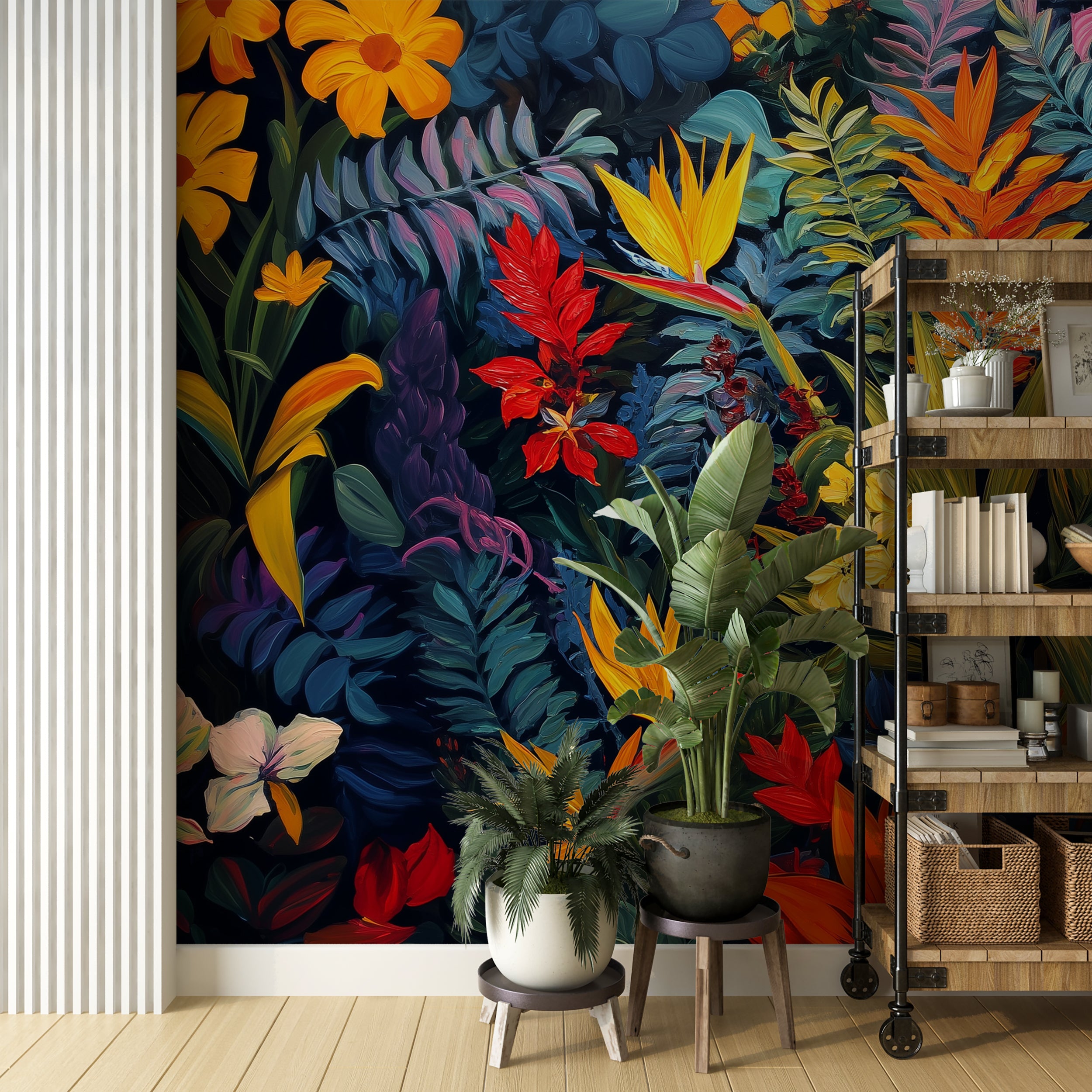Kids room botanical wall mural

Vibrant rainforest wall covering