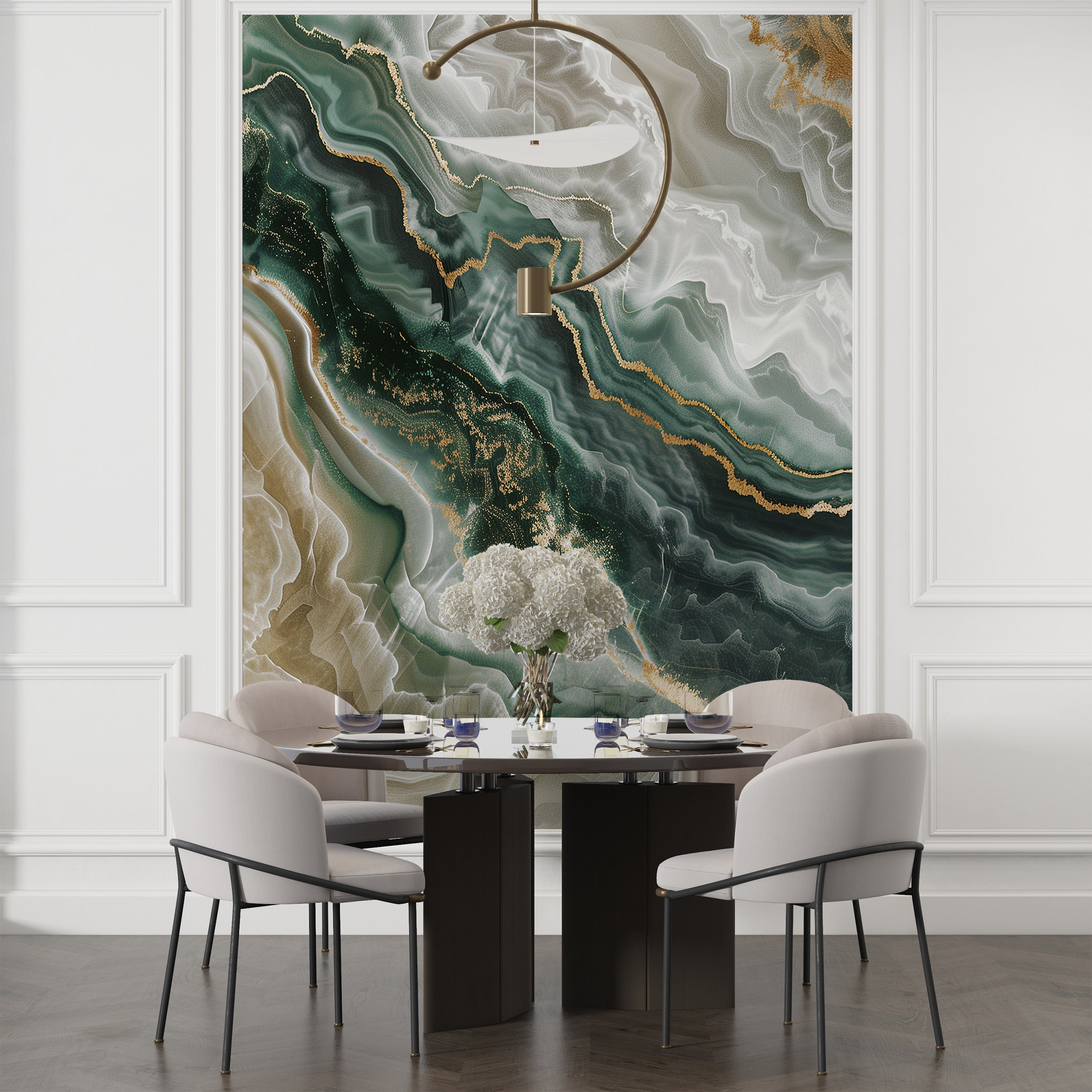 Sophisticated marble texture wall art