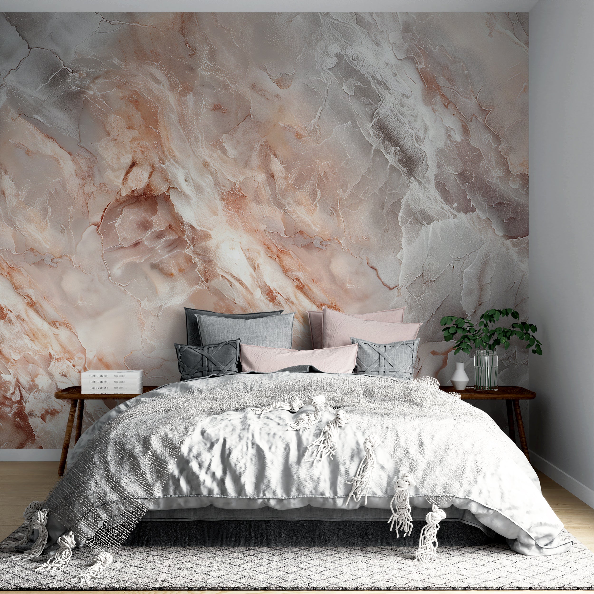 Light stone texture wallpaper