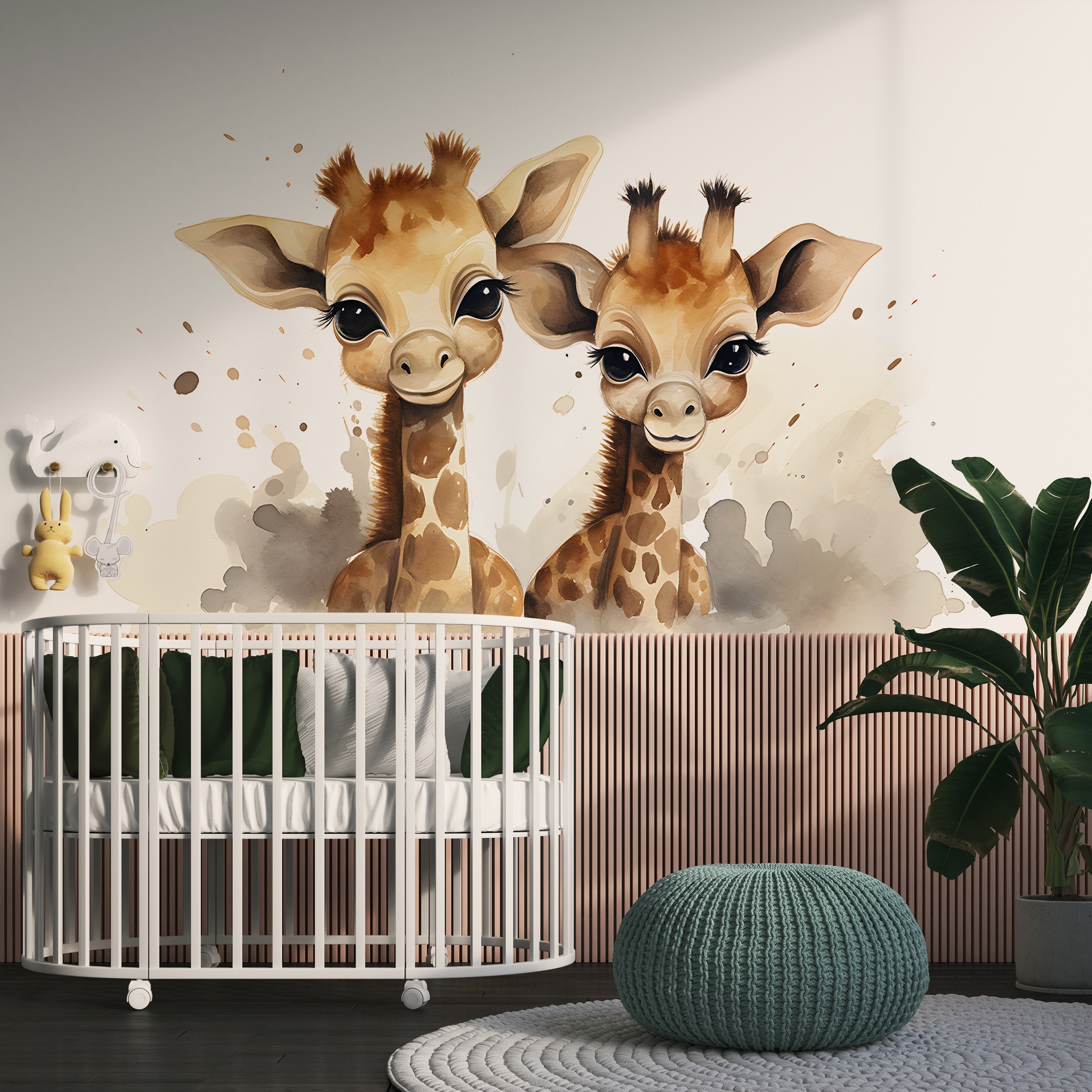 Safari-Inspired Baby Giraffe Wall Art