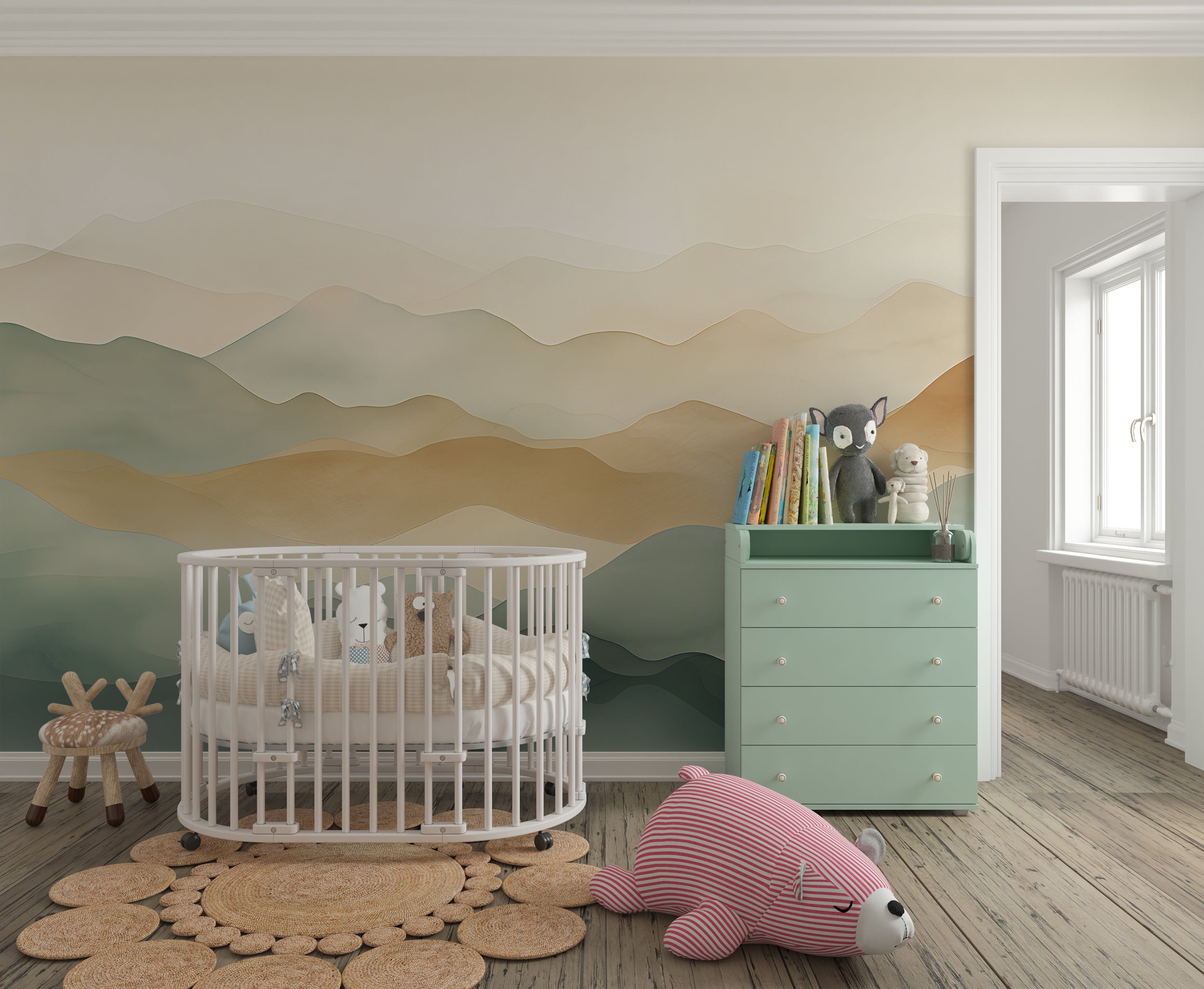 Soothing Mountain Vista Wall Covering