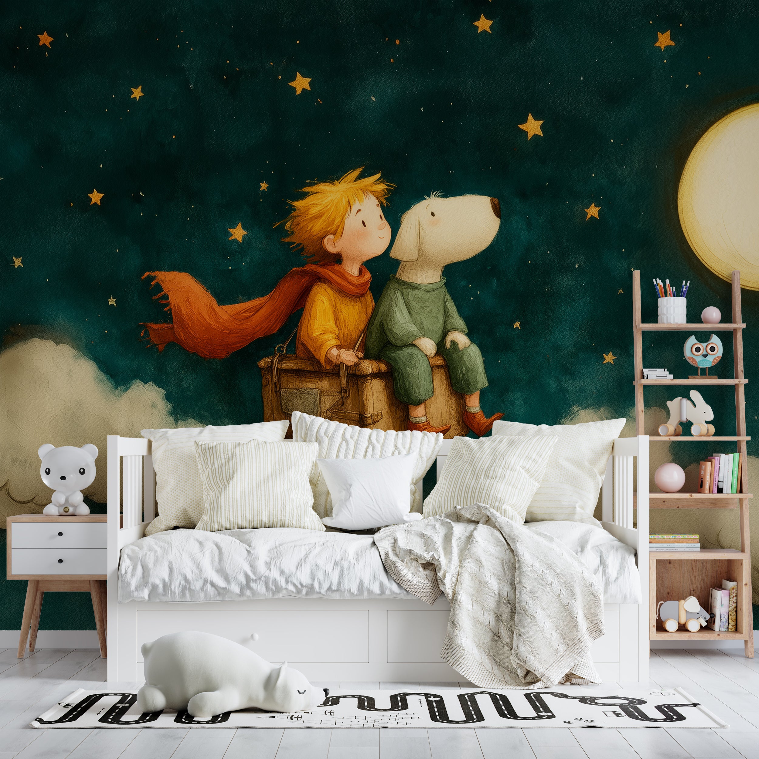 Twilight sky kids wall wallpaper

Calming star mural for children’s room