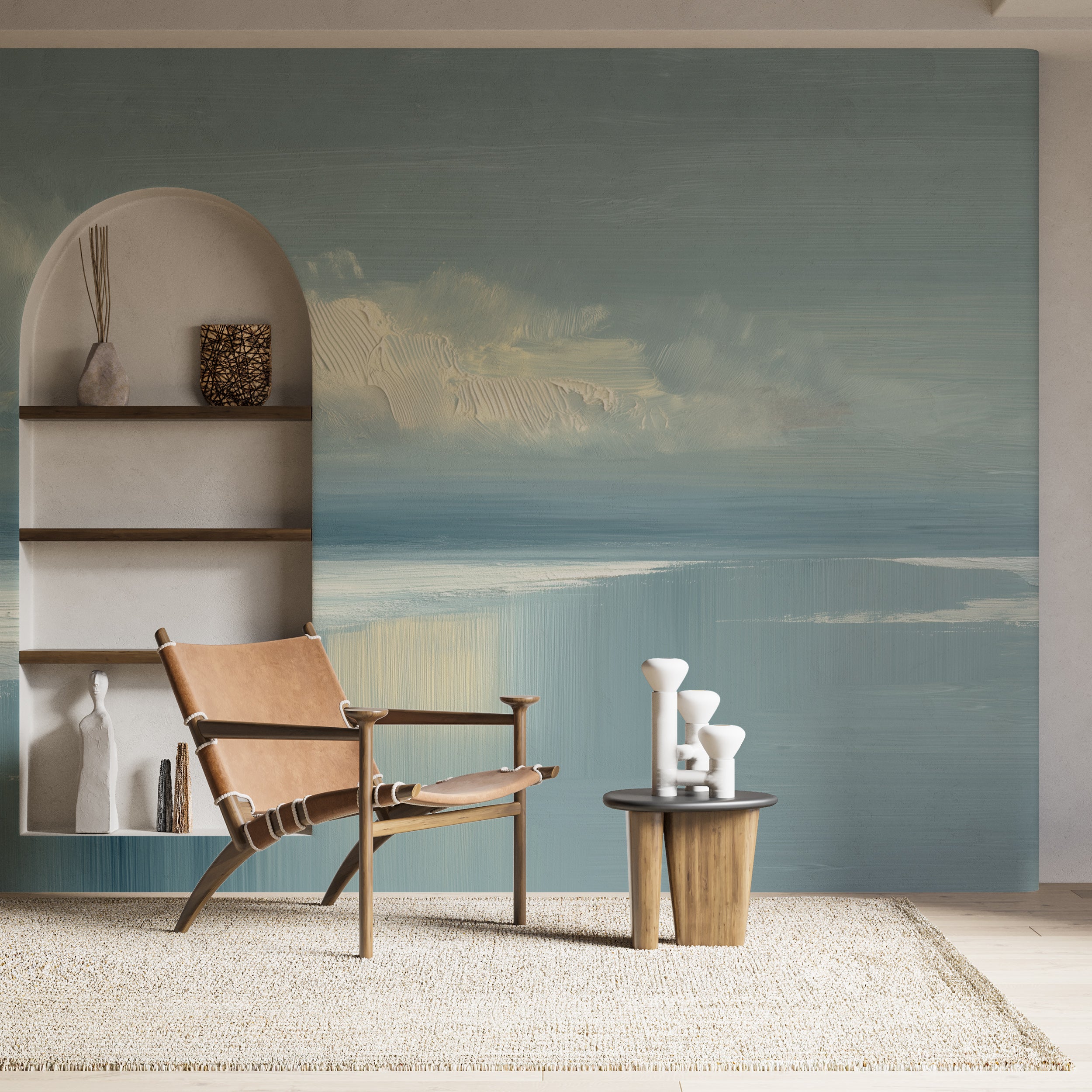 Peaceful water landscape mural

Nautical style bedroom wall mural