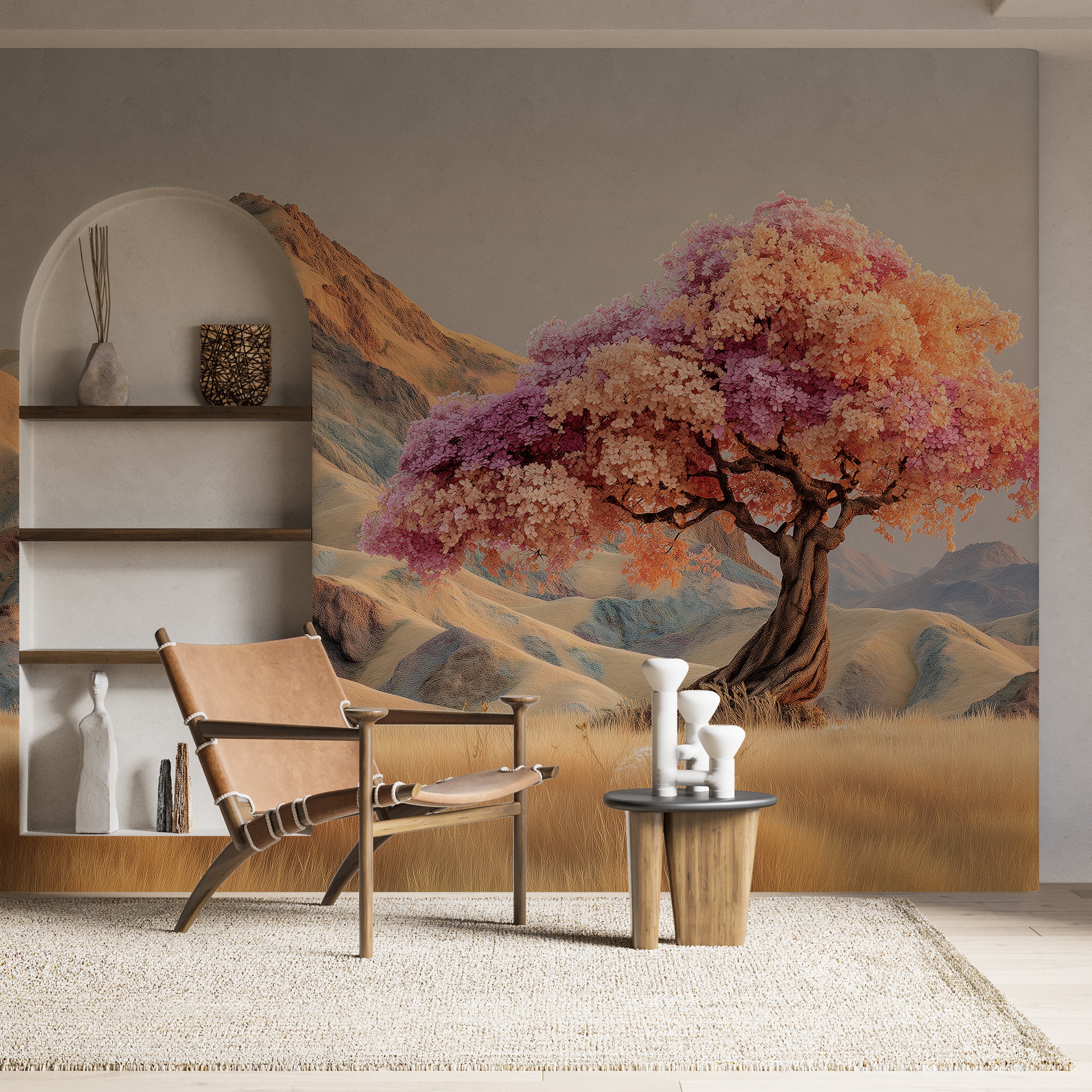 Floral mountain scenic wall art

Bright and dreamy nature mural