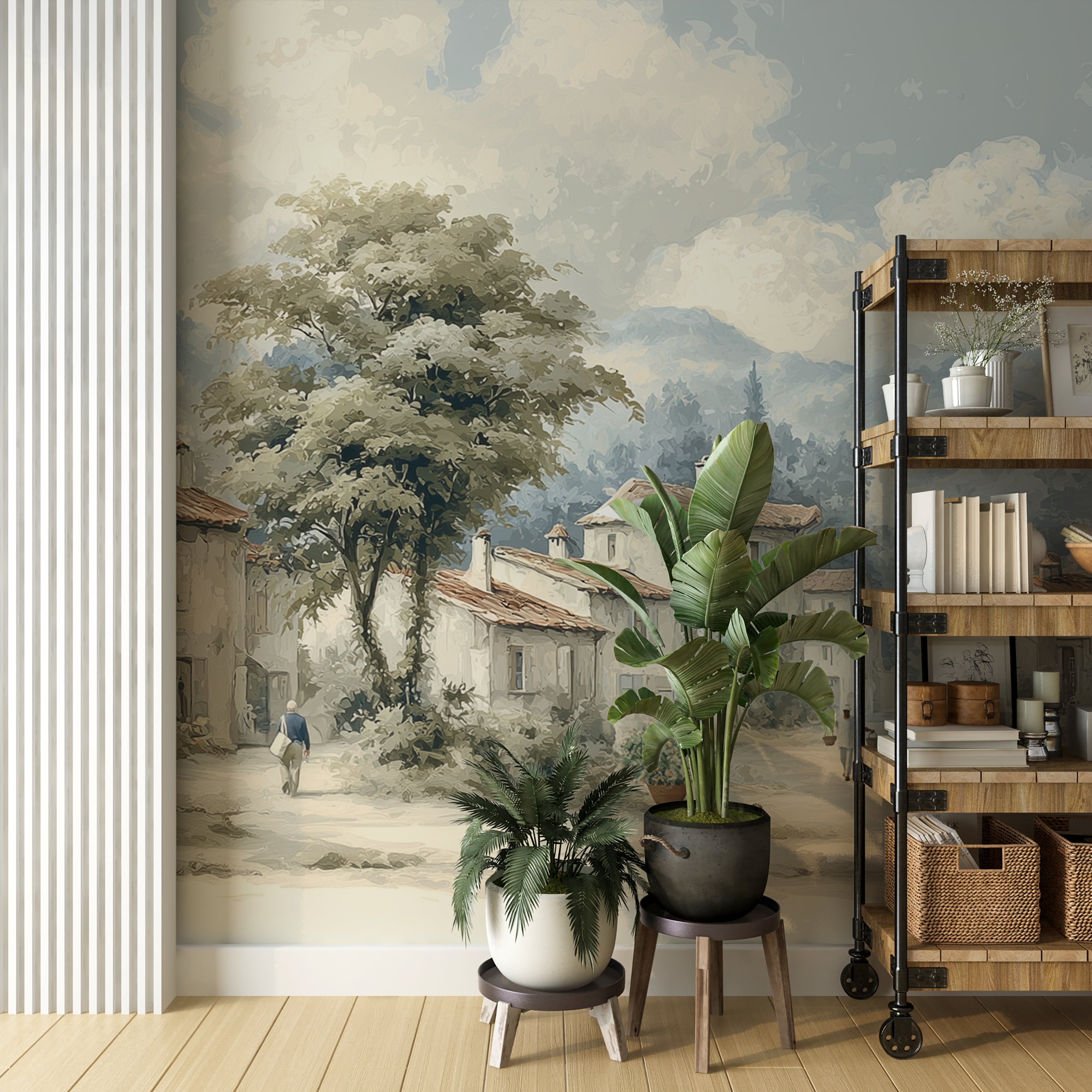 Cozy architecture scene wall mural

Mural featuring peaceful European plaza and homes
