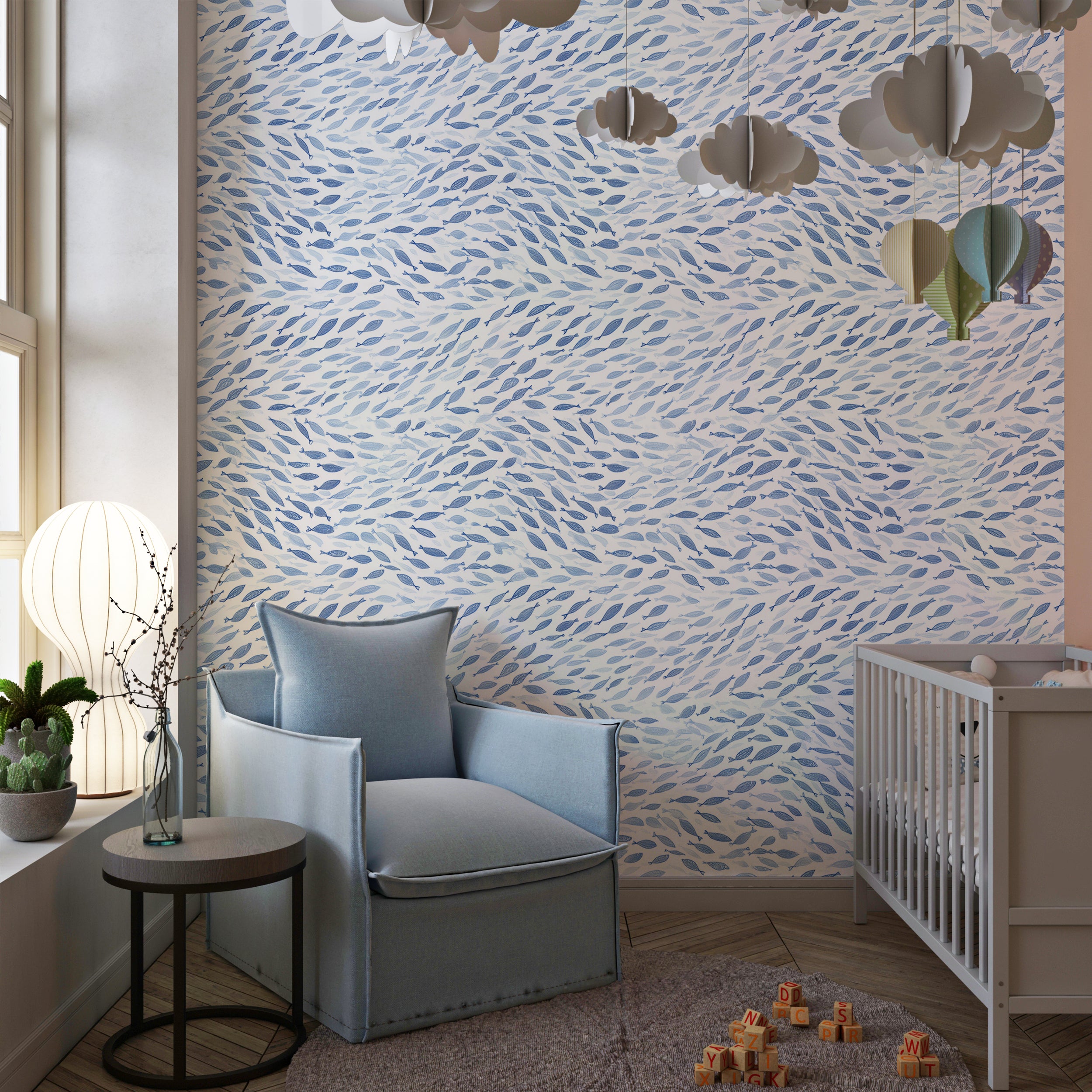 Artistic ocean wallpaper illustration

Coastal inspired fish wallpaper design