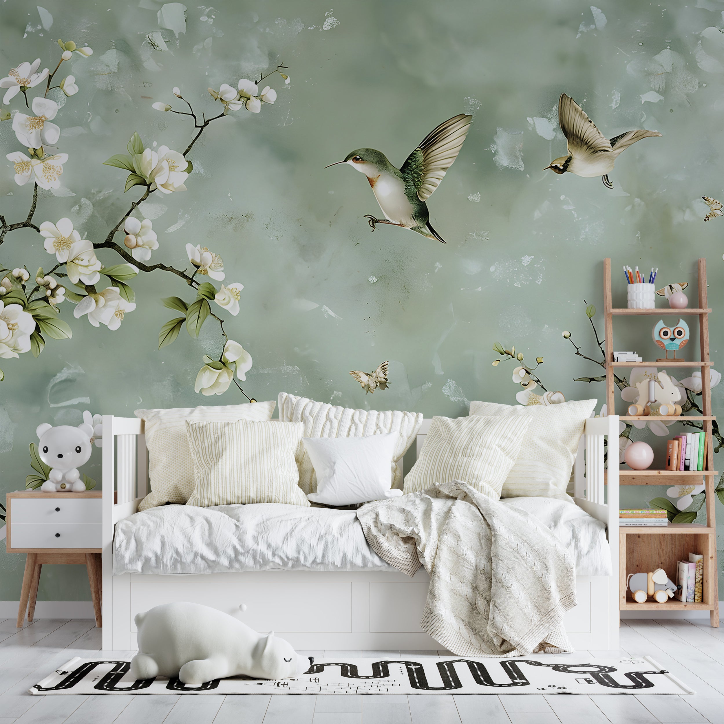 Soft Pastel Colors Chinoiserie Wall Decal