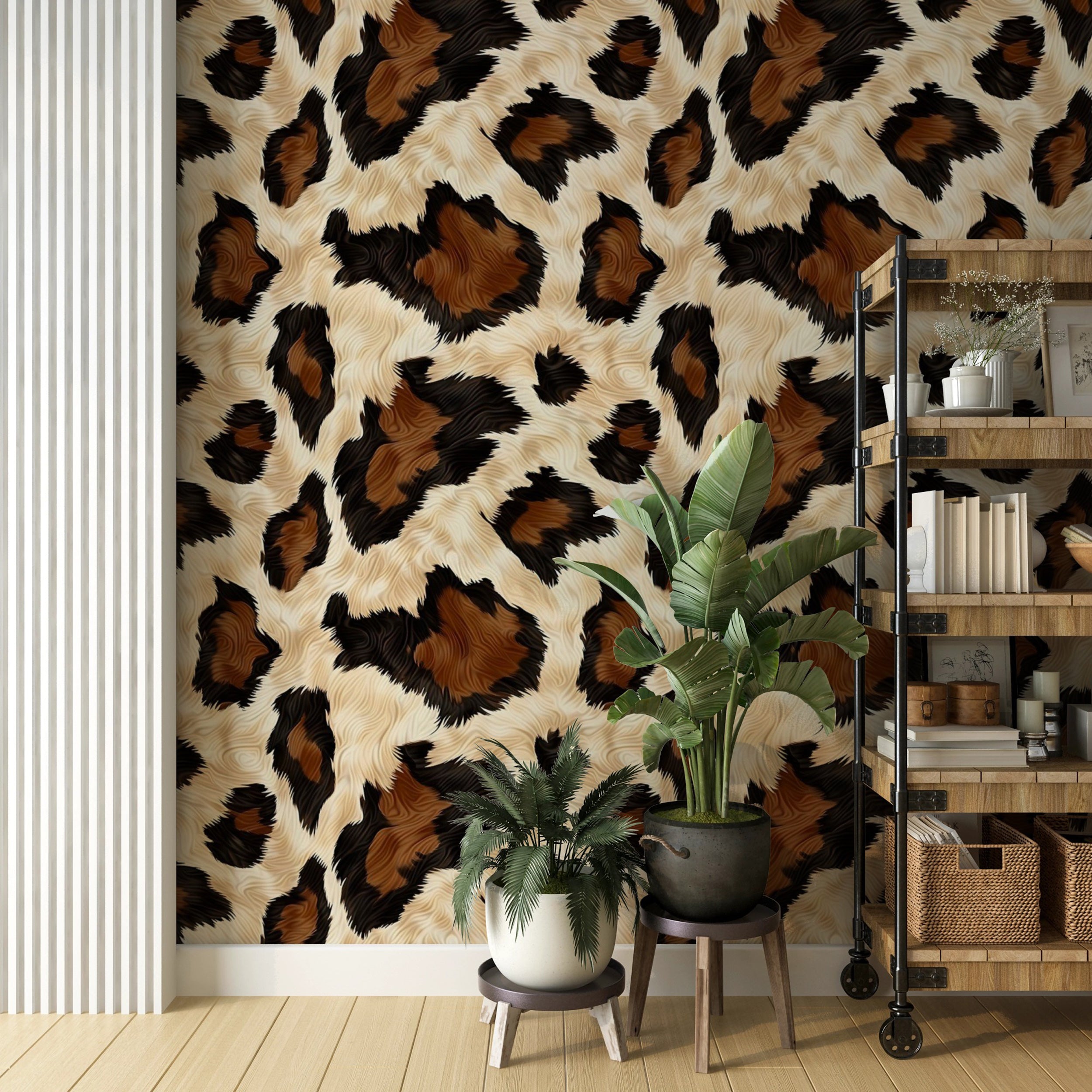 Unique animal skin pattern wall decor