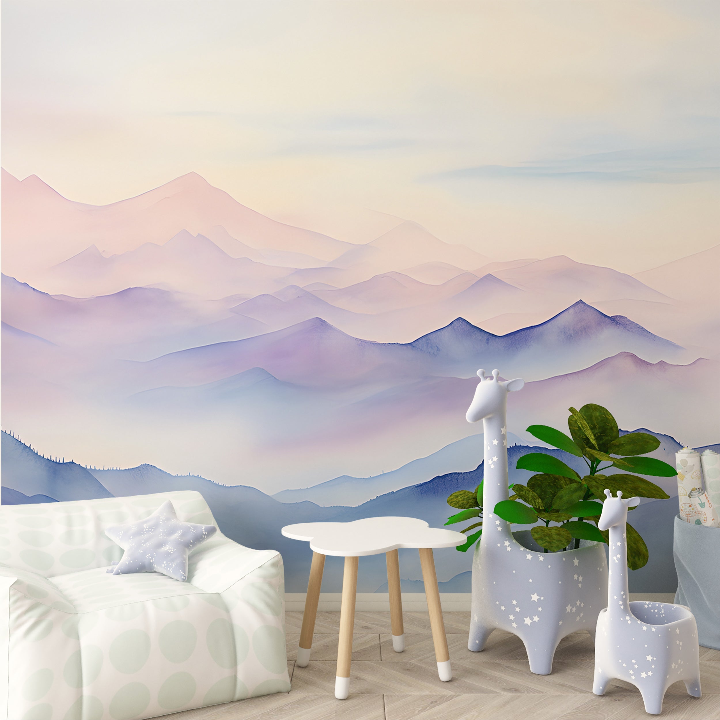 Nature-Inspired Landscape Theme Wallpaper