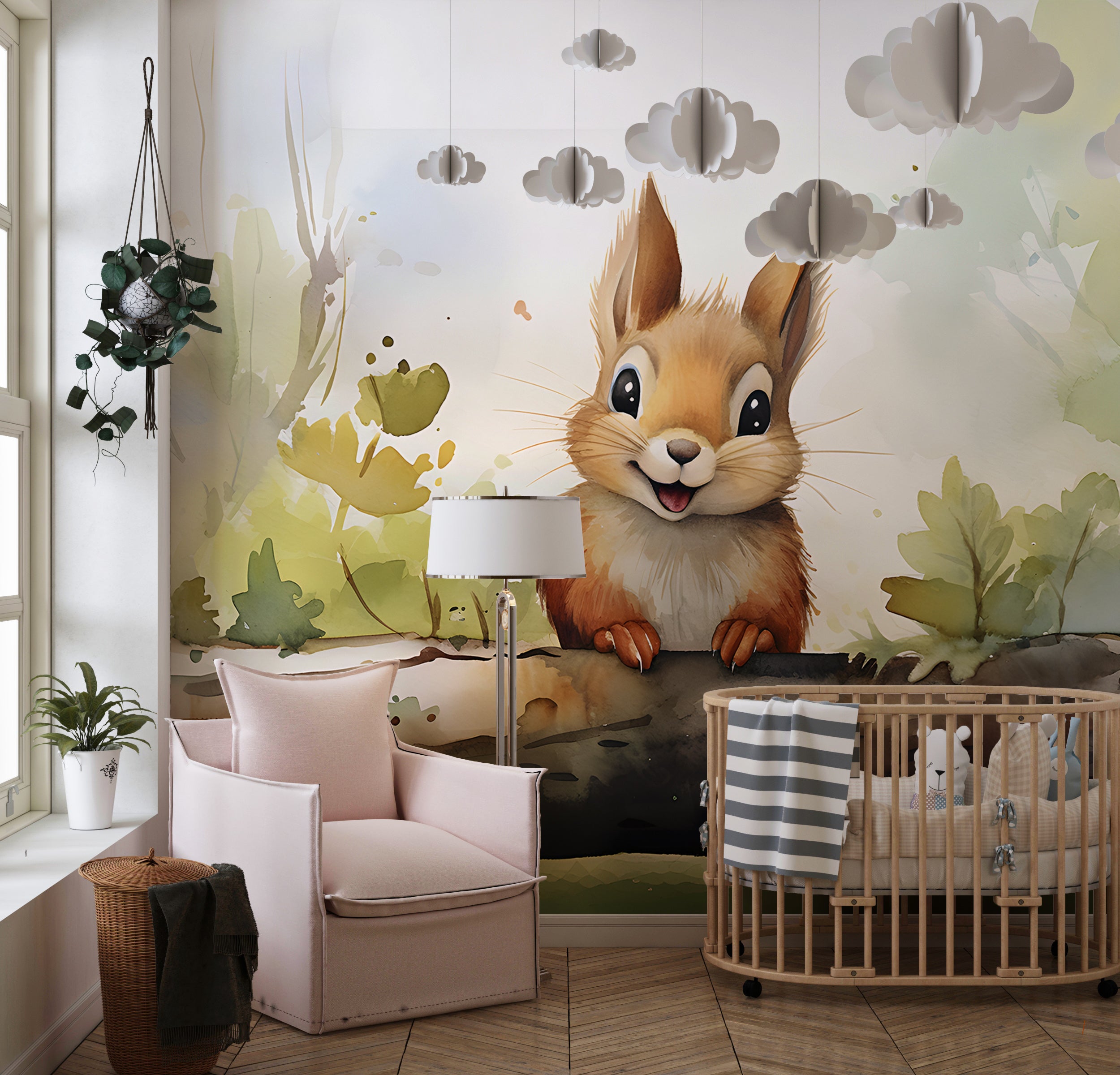 Removable Squirrel Wall Decoration