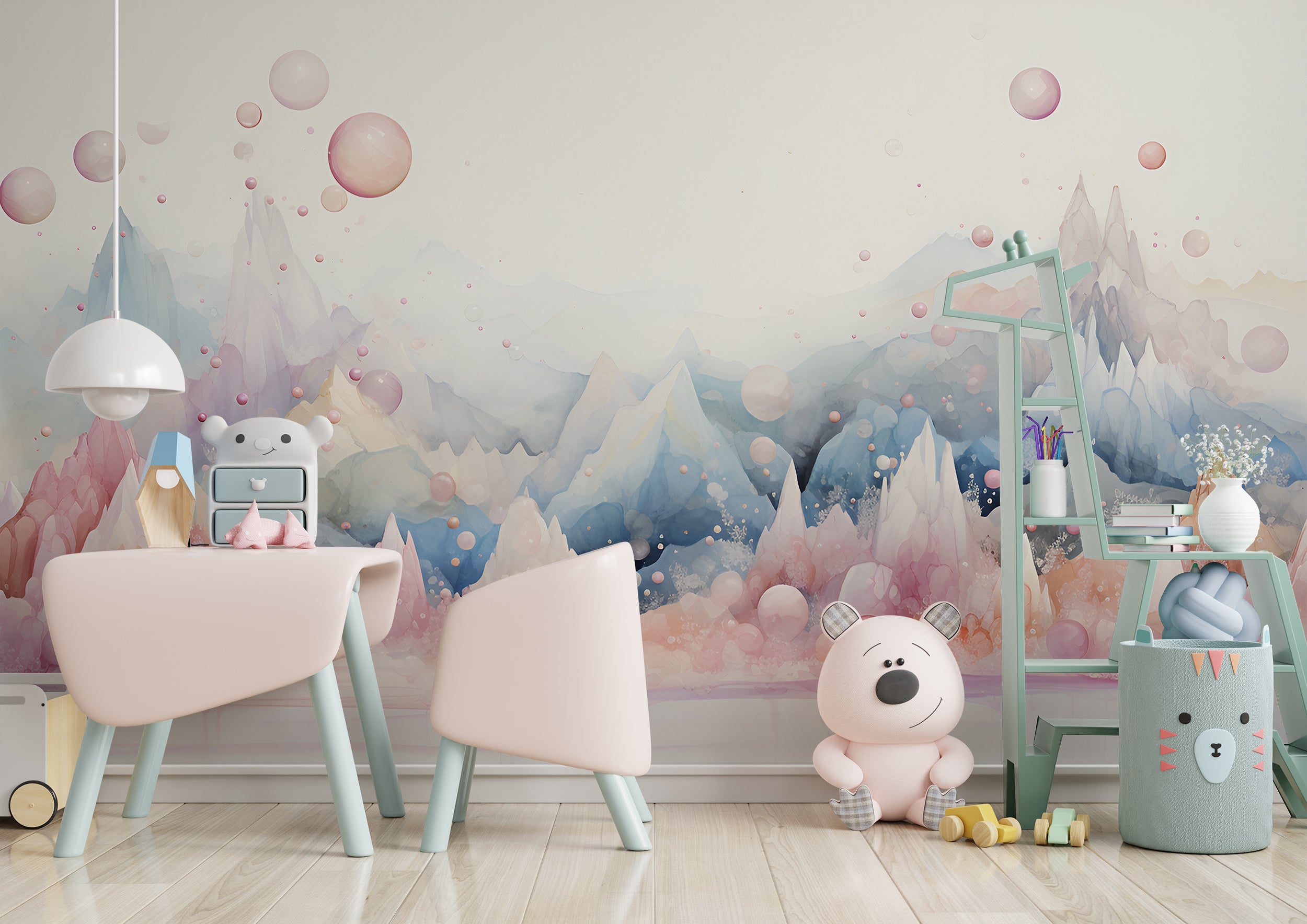 Create a Whimsical Space with Mountains Theme