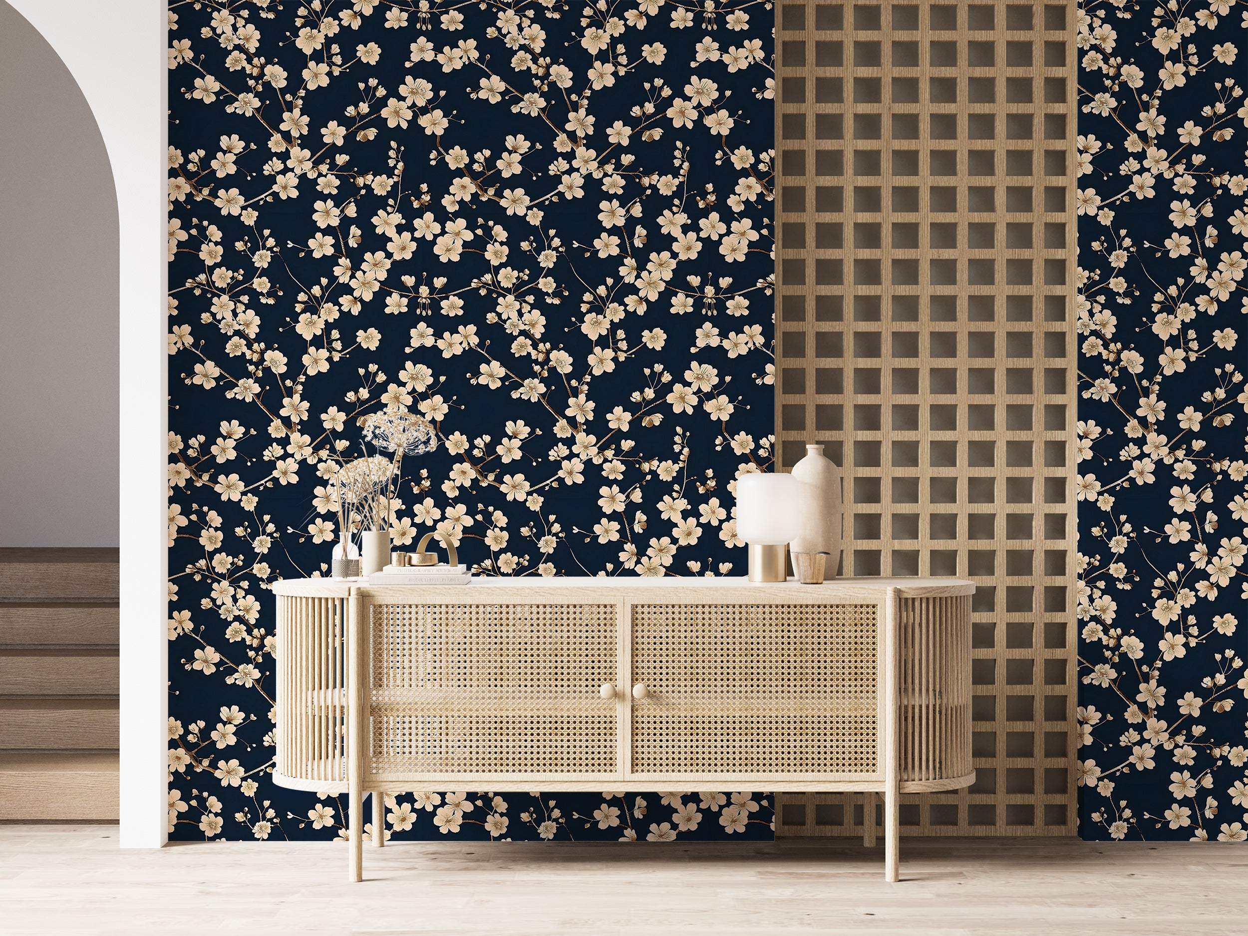 Small Flower Pattern Removable Wall Decor