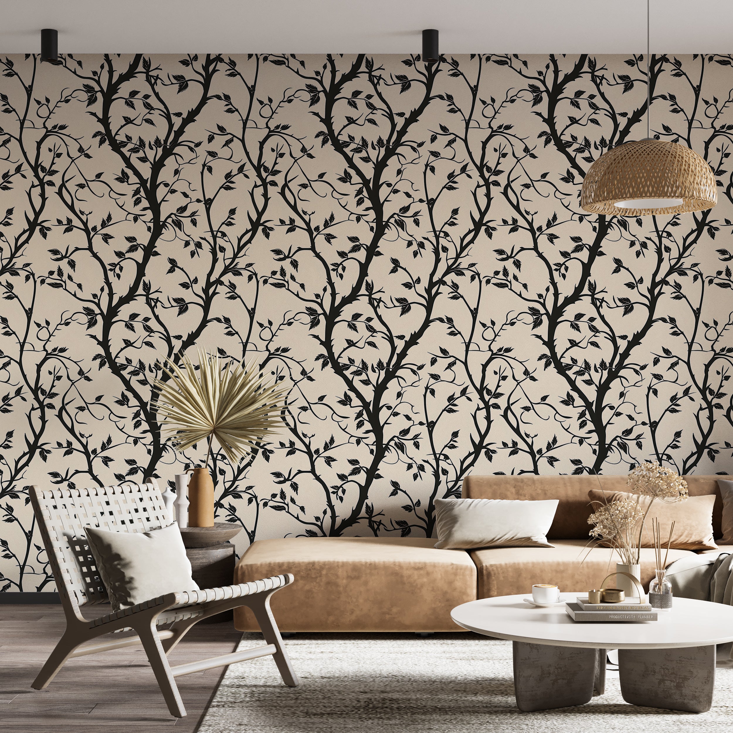 Gothic nature wallpaper peel and stick