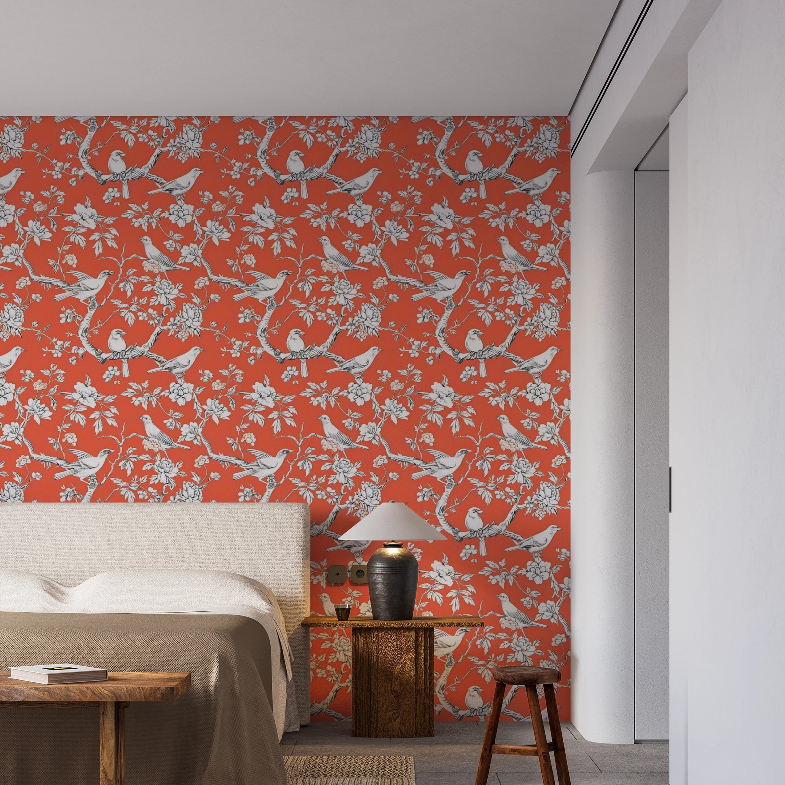 Sophisticated Chinoiserie wallpaper for home decor