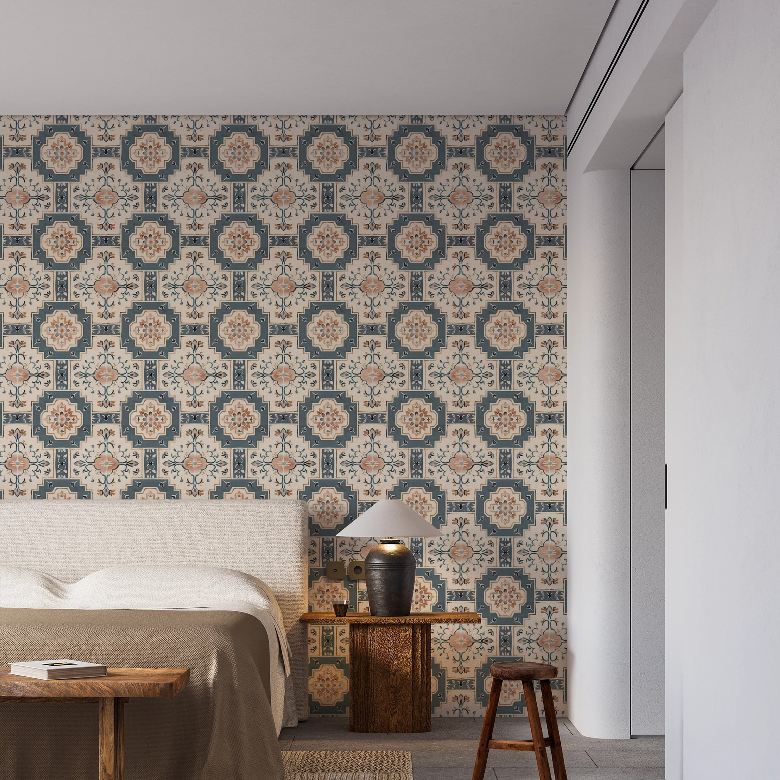 Exotic tile wallpaper for home decor