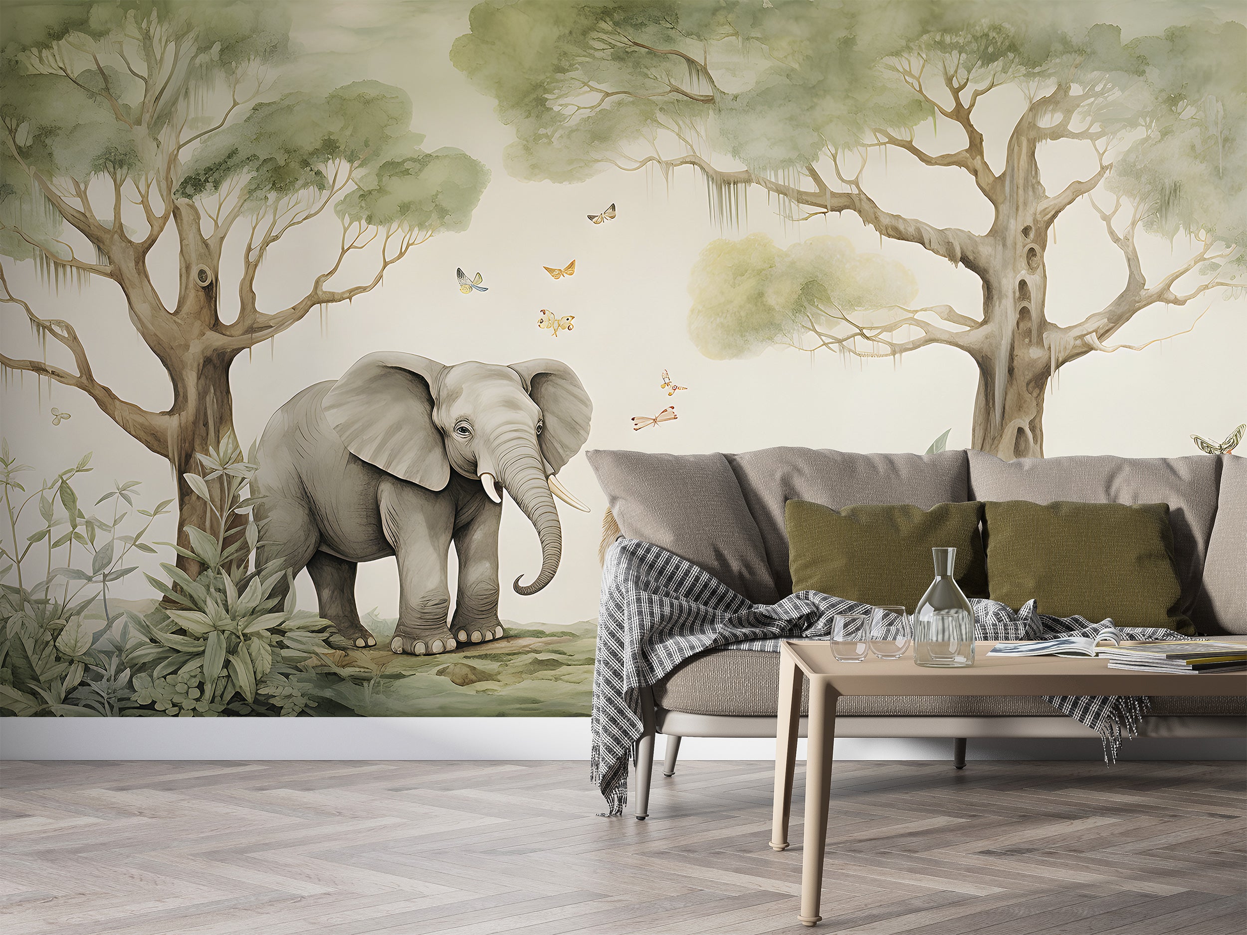 Kids Forest Animals Wall Mural