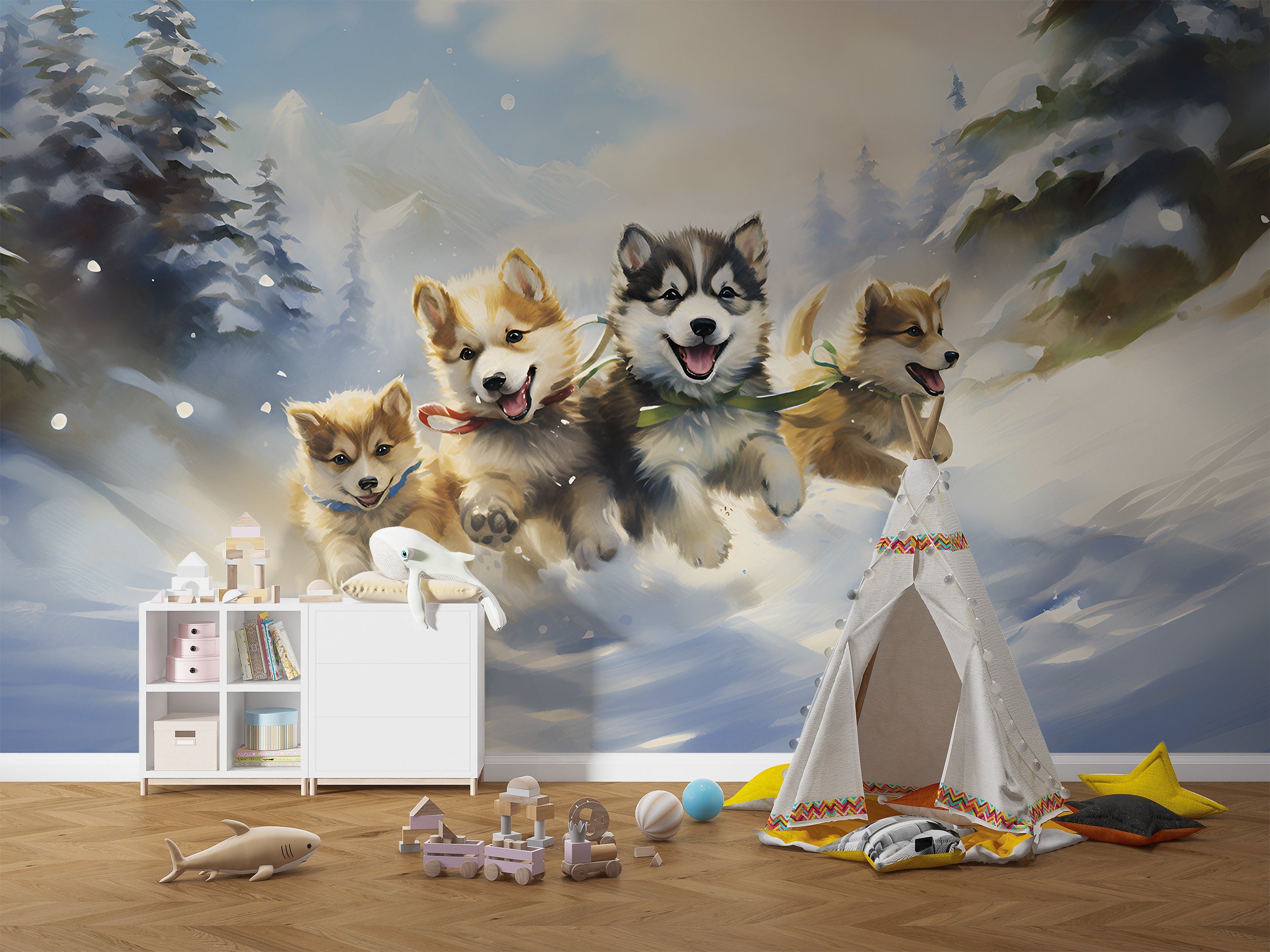 Create a Cozy Space with Puppies Theme