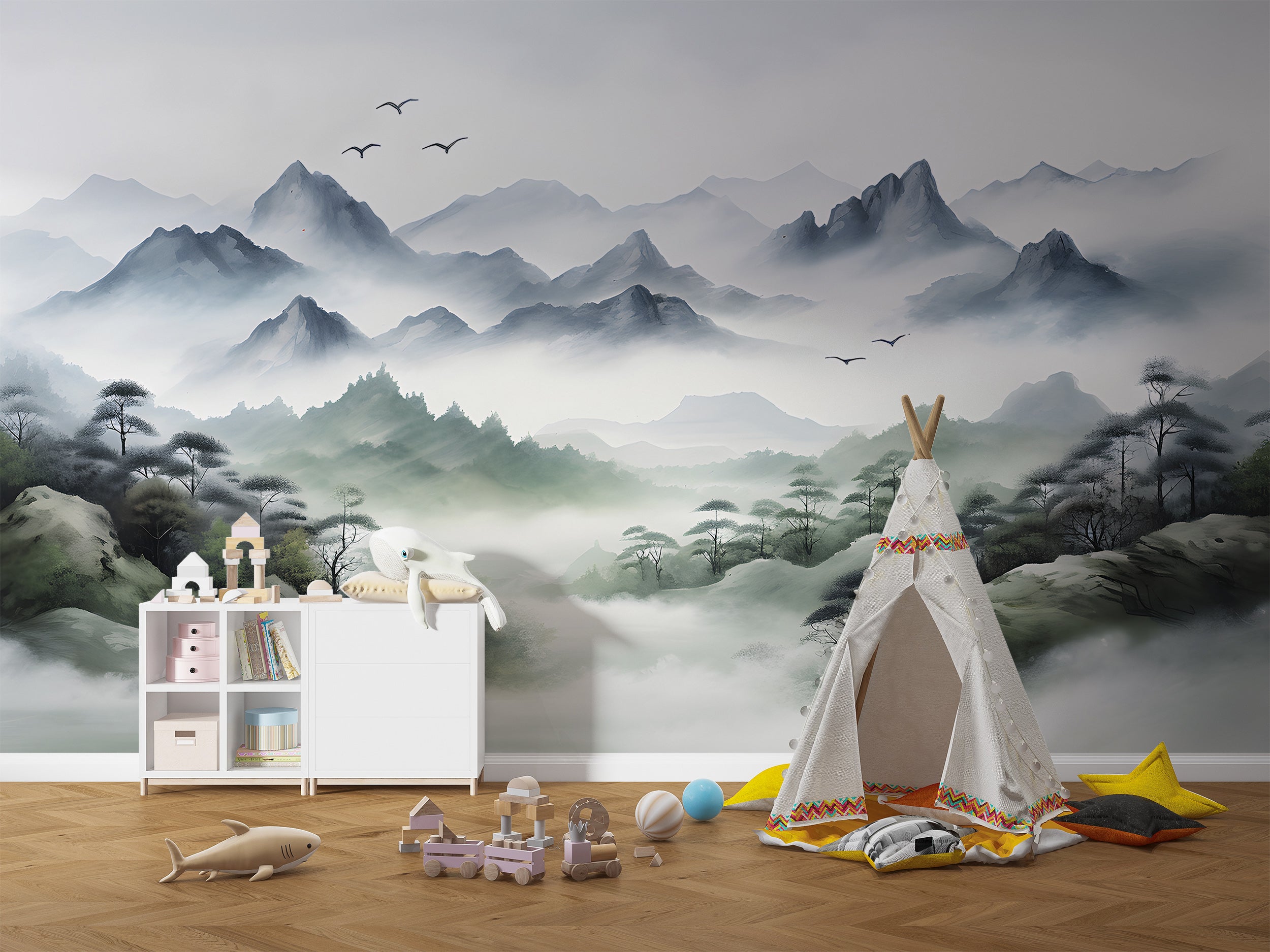 Transform Your Nursery with Foggy Mountain