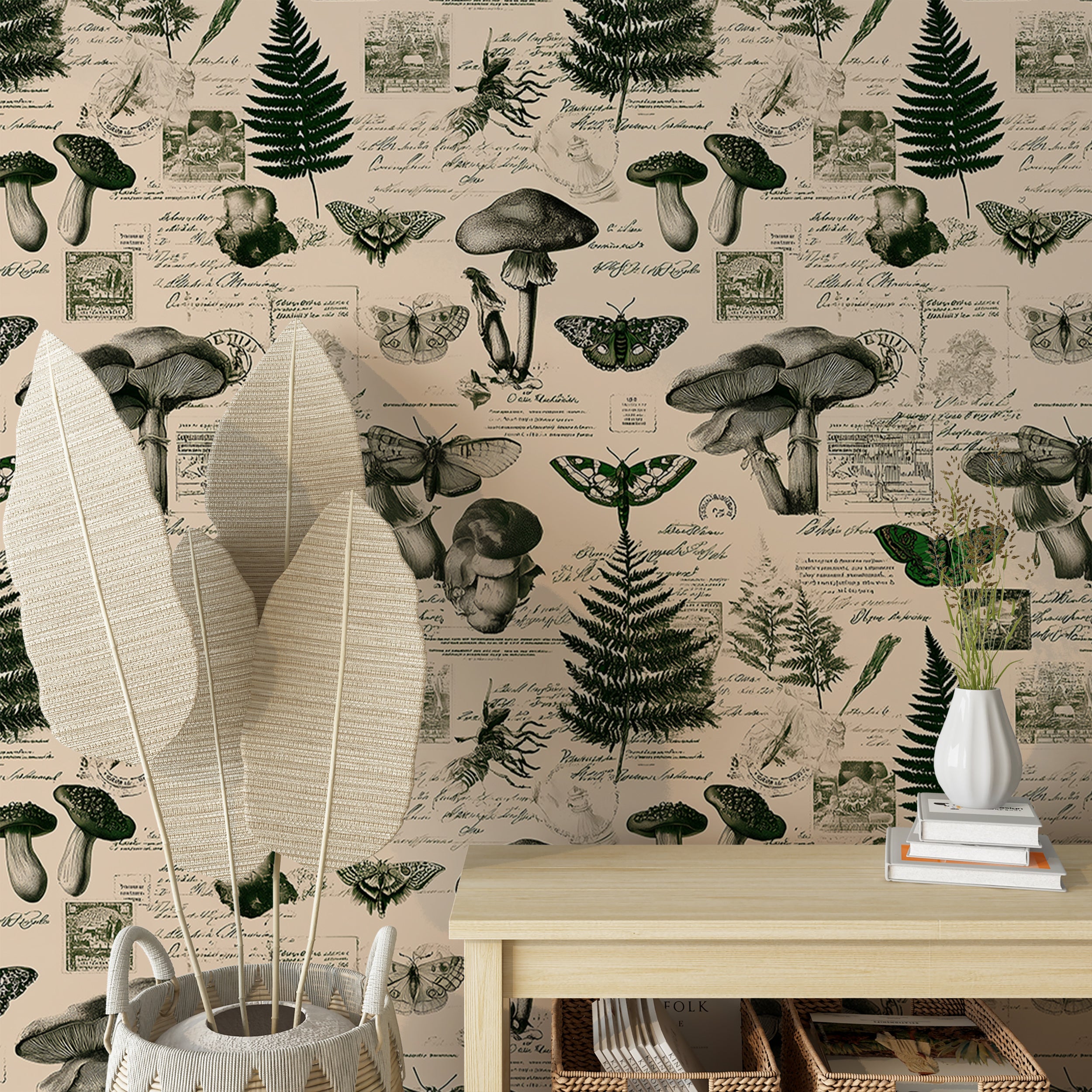 Hand Drawn Fern Mushroom Wall Pattern

Museum Specimen Vintage Wallpaper