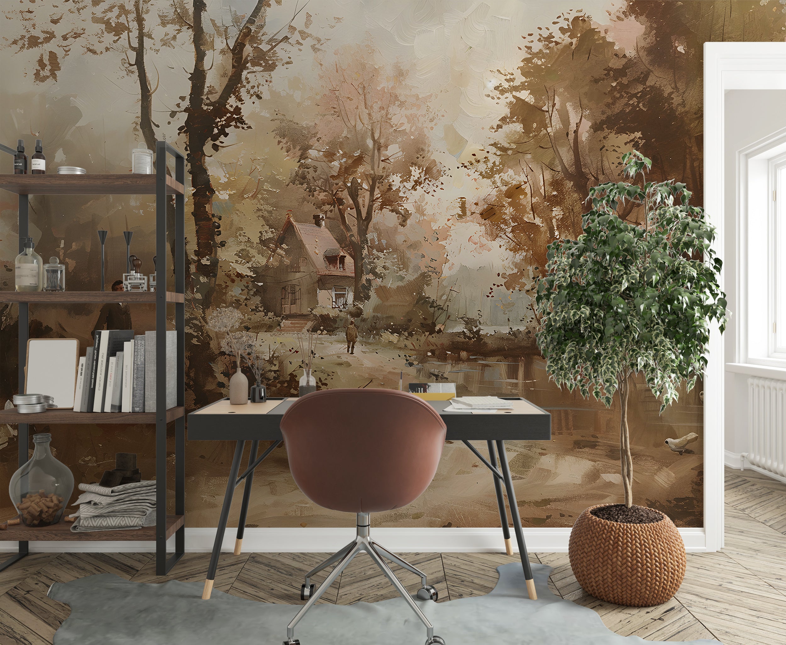 Rustic Charm Forest Wallpaper for Walls