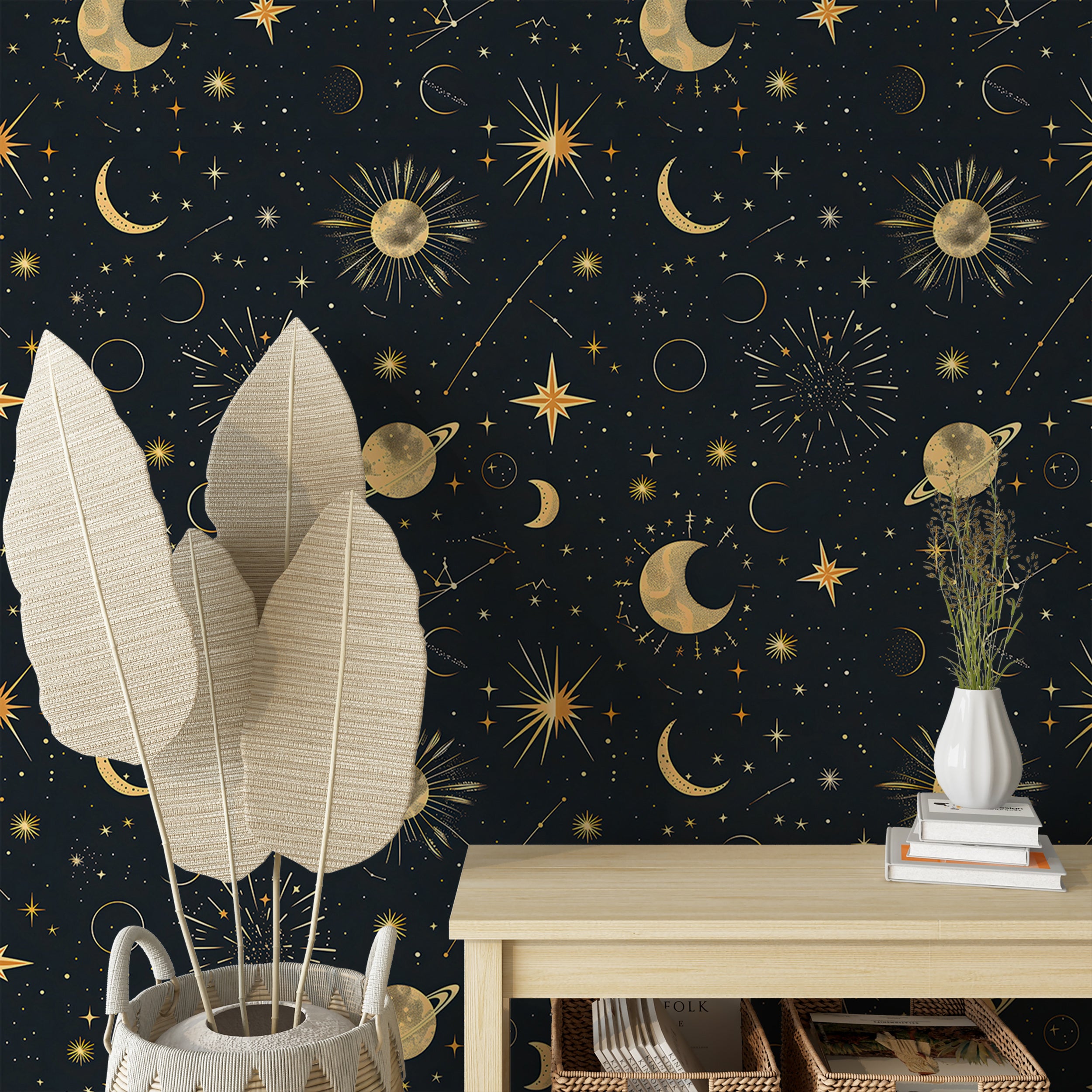 Stars and planets wall art