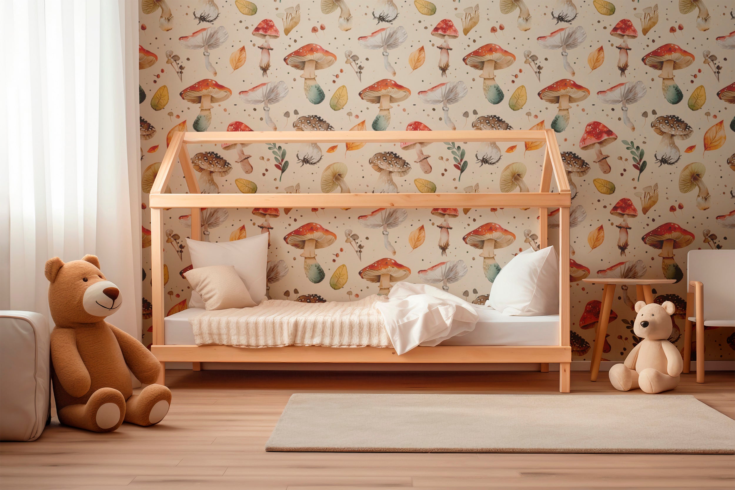 Magical woodland nursery wallpaper