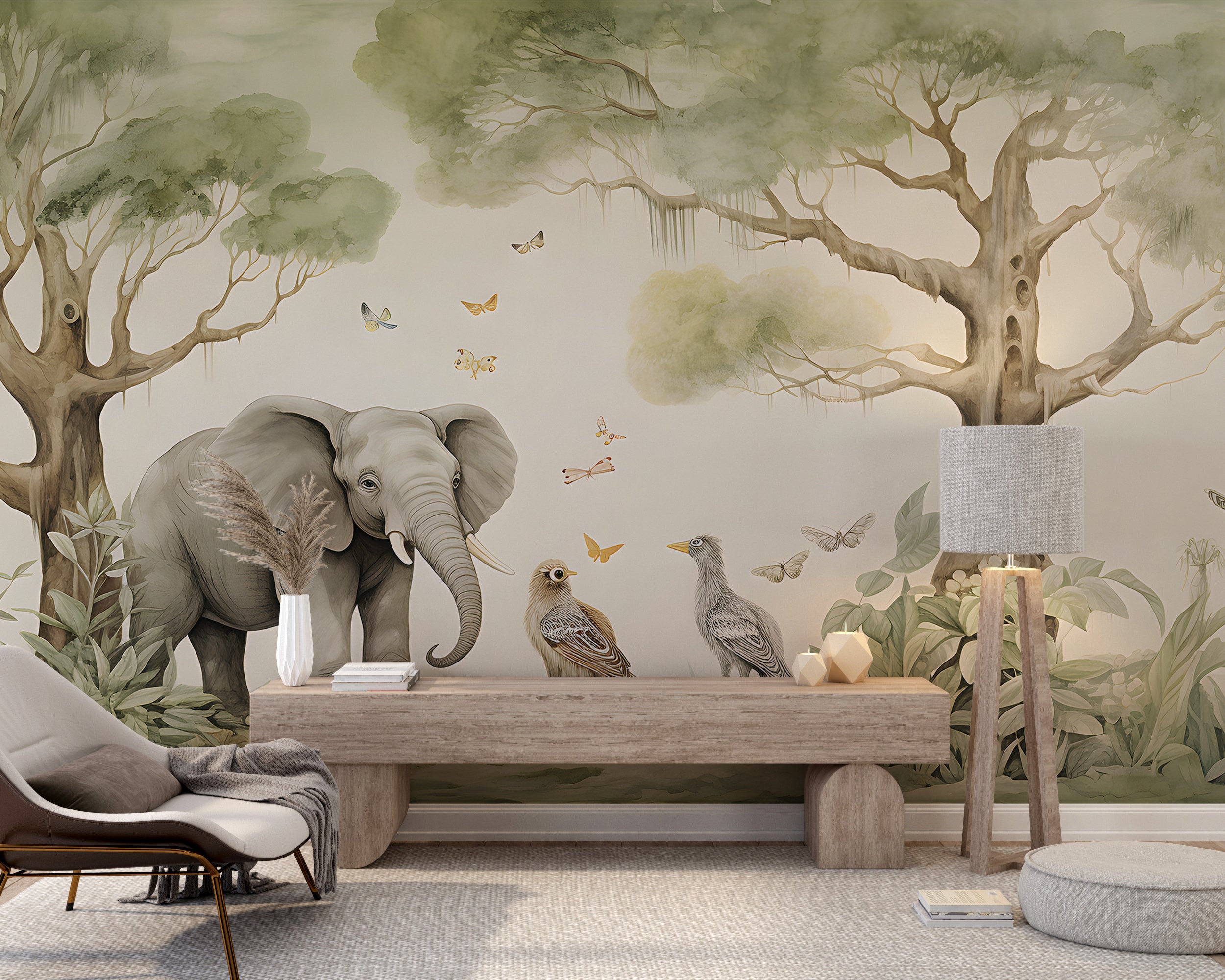 Jungle Safari Elephant Wall Decoration