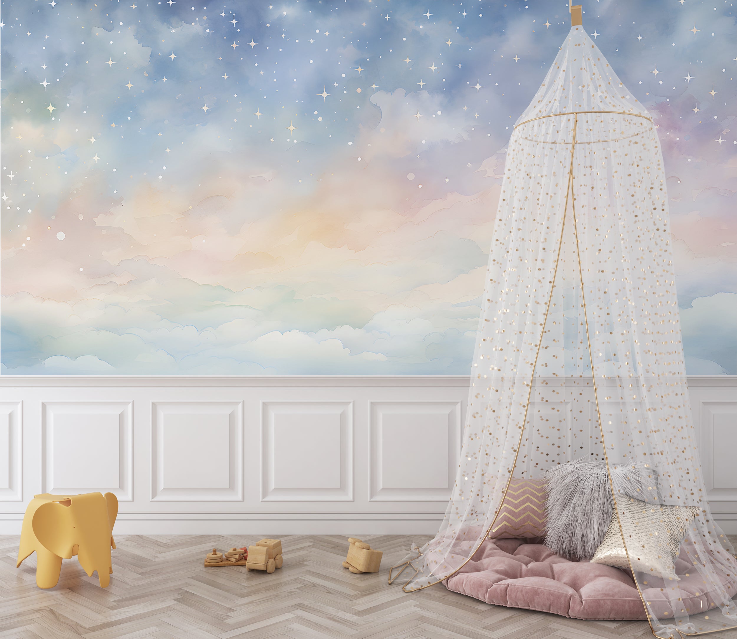 Imaginative Kids' Room Celestial Theme