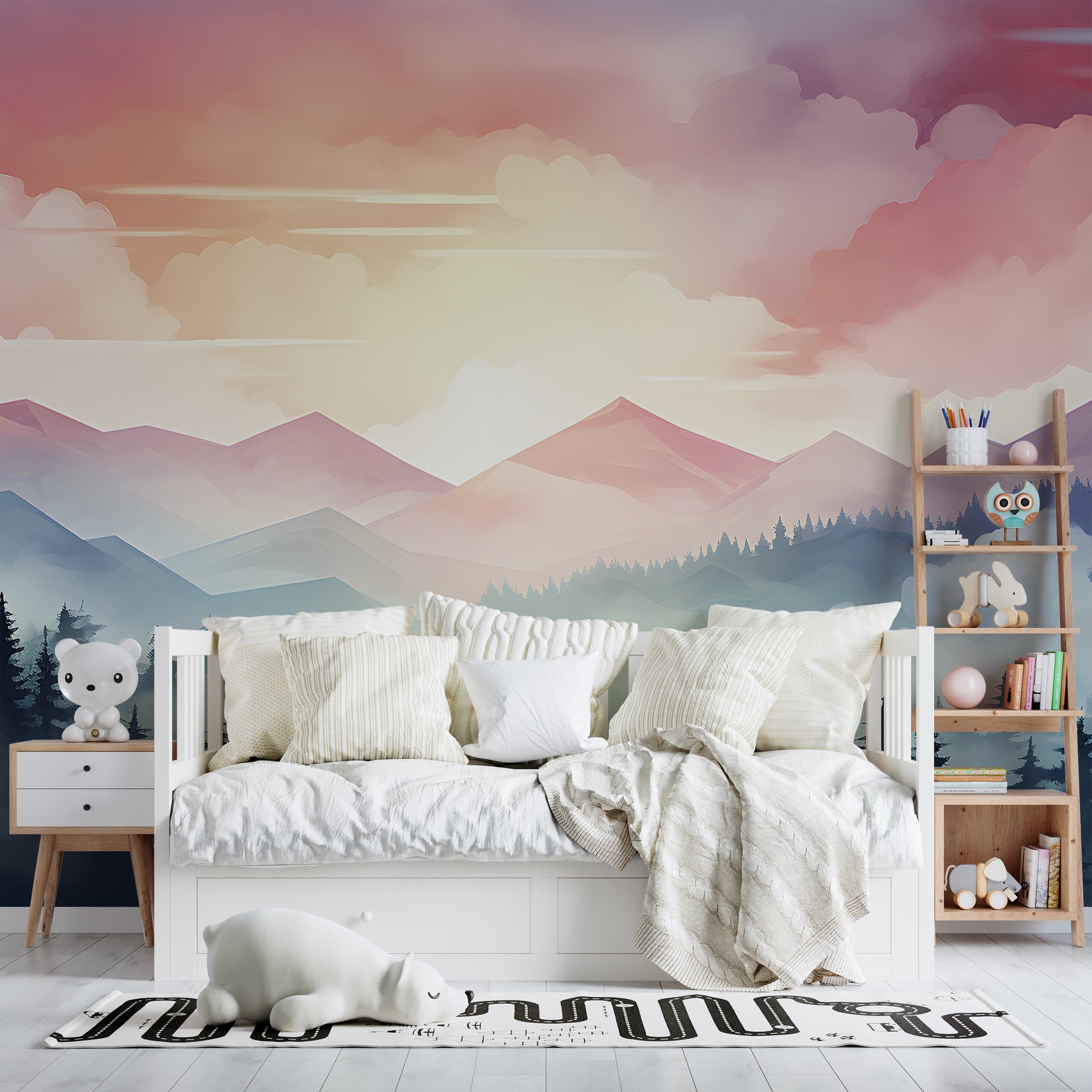 Nature-Inspired Colorful Wallpaper Design