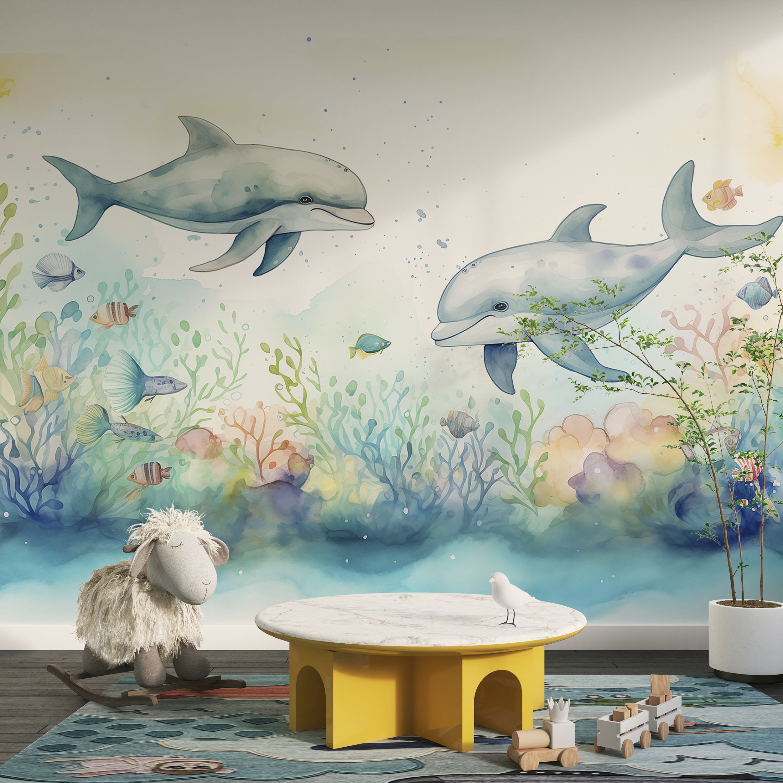 Colorful Ocean Theme Wall Decal