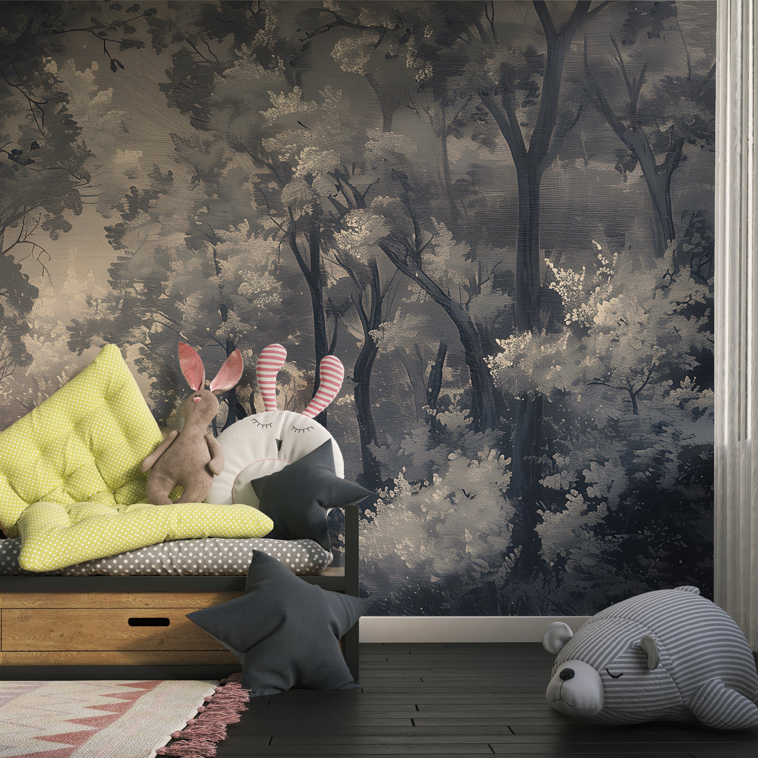 Mystical forest removable wallpaper