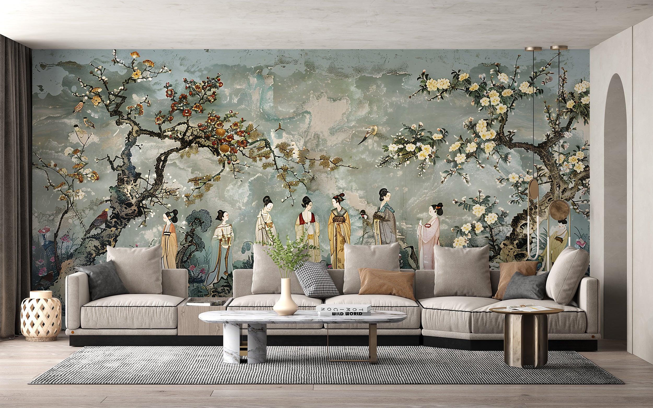 Traditional sakura tree wallpaper