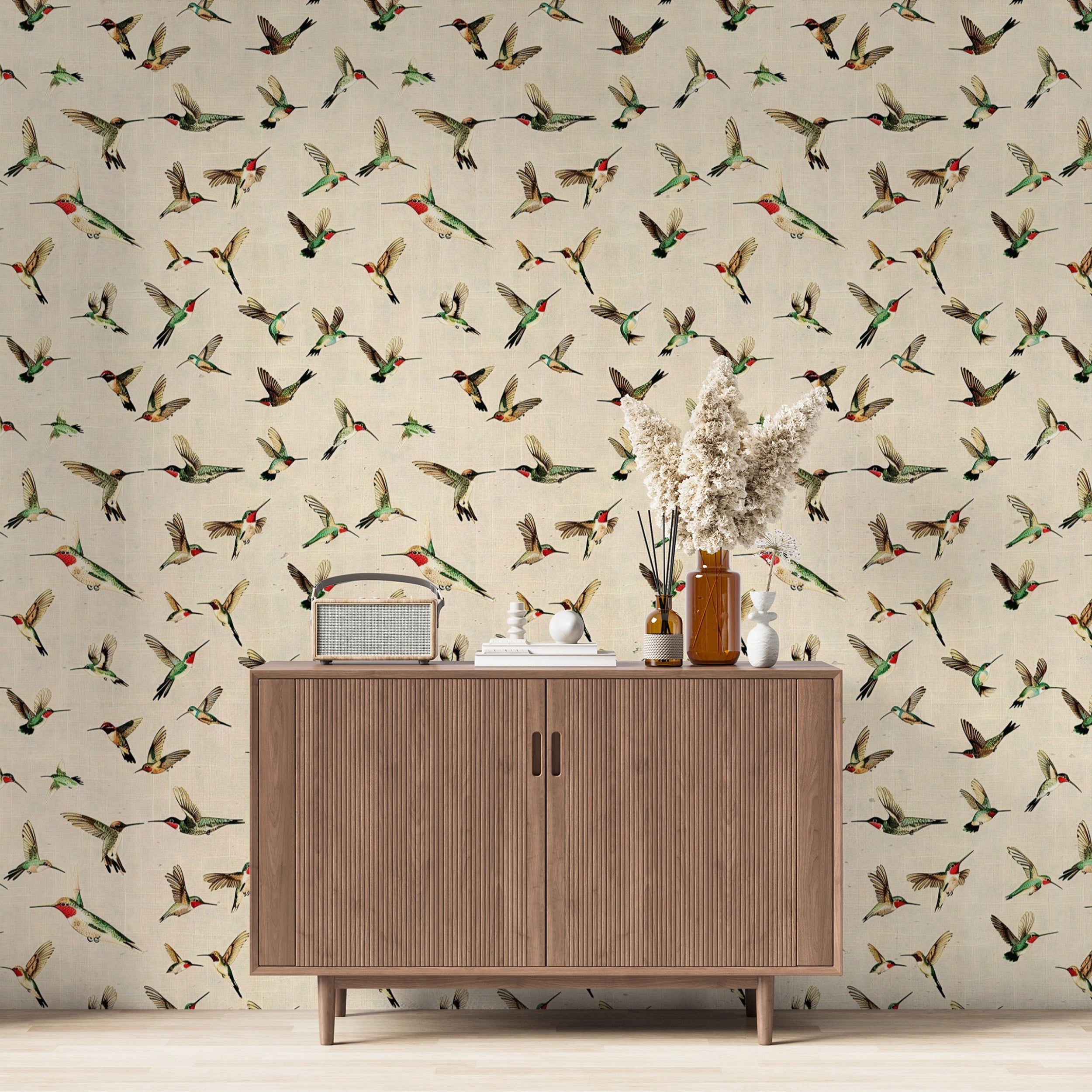 Sophisticated bird design wallpaper for home decor