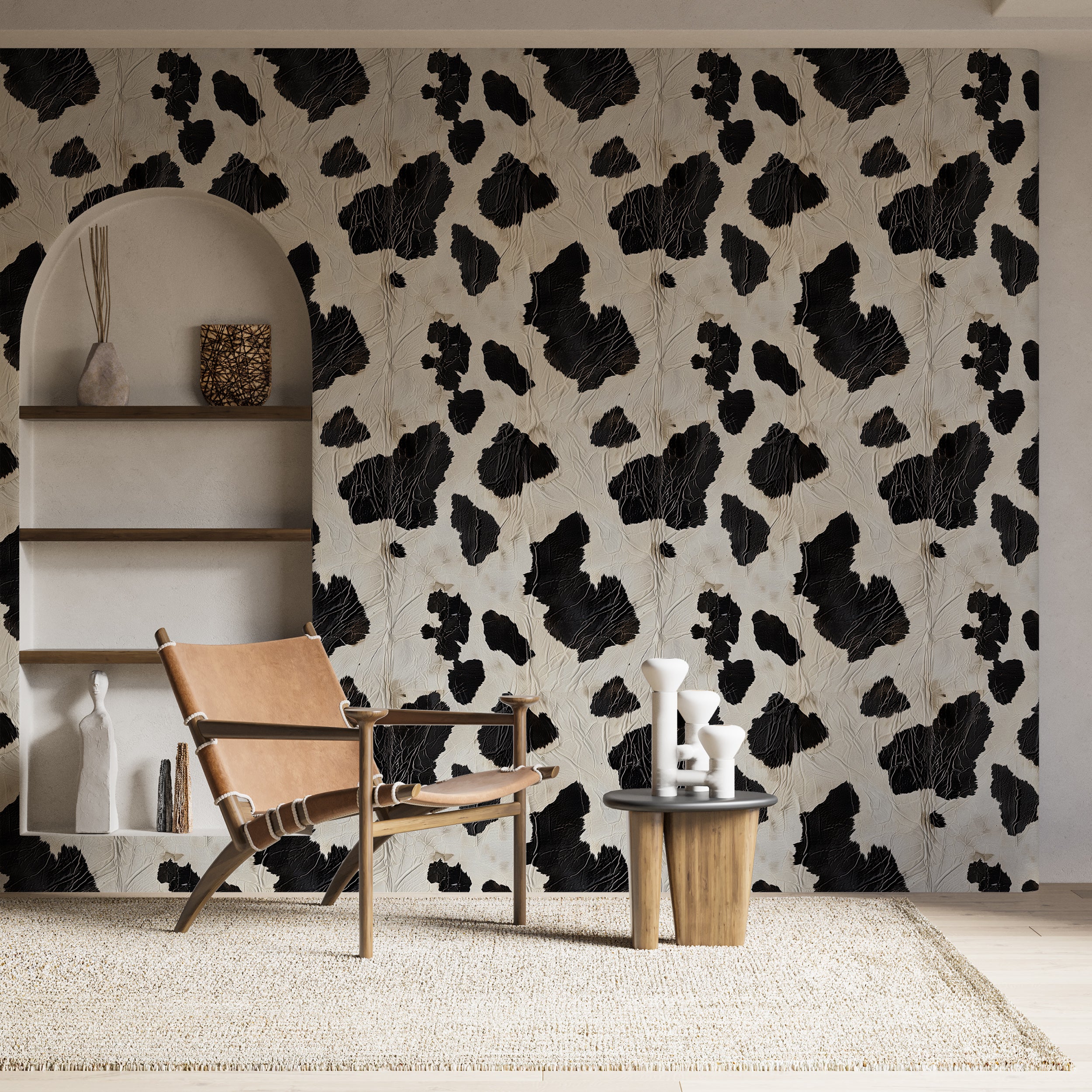 Peel and stick animal skin pattern wallpaper