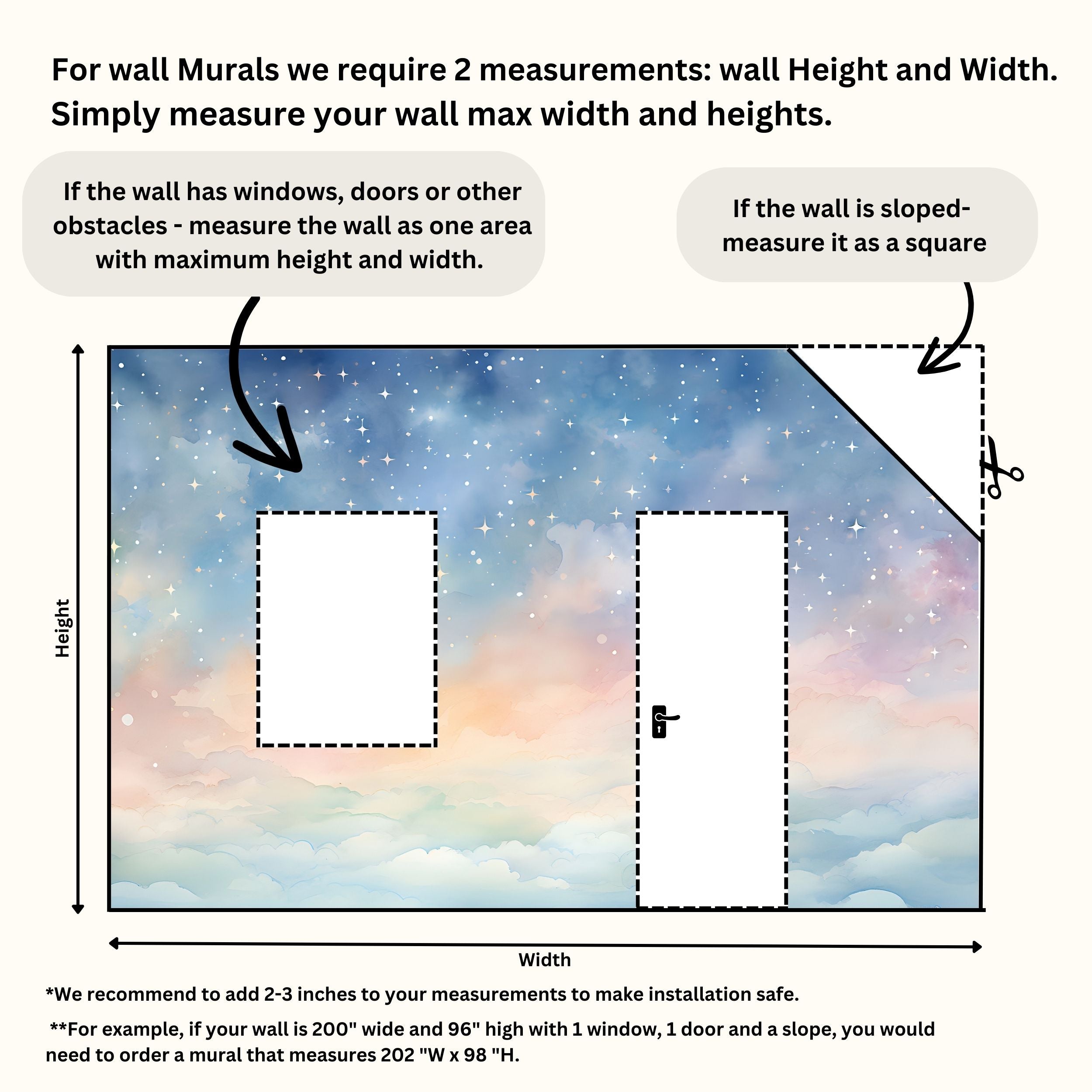 Easy-to-Apply Stars in the Sky Wall Covering